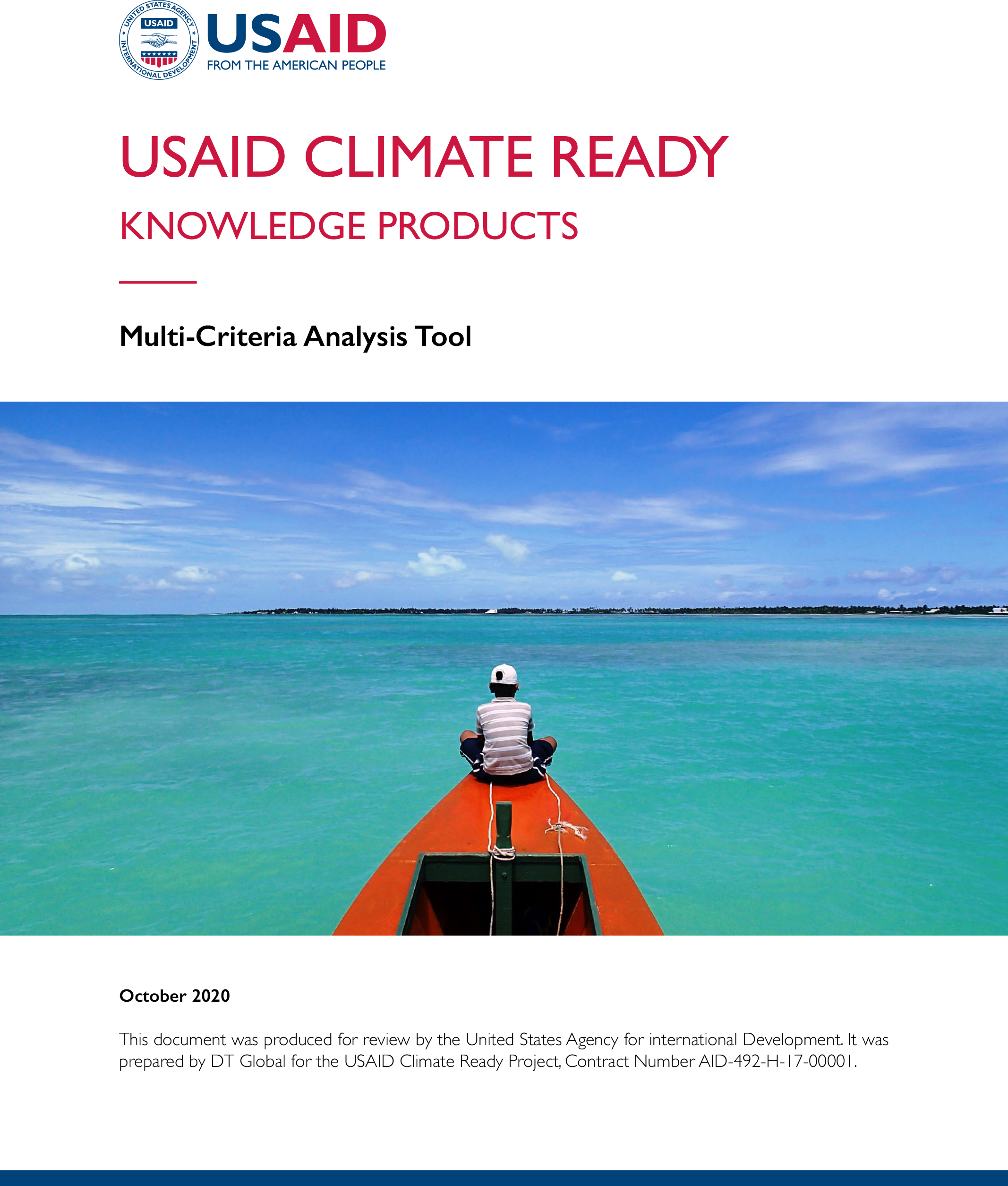 USAID Climate Ready Knowledge Products: Multi-Criteria Analysis Tool