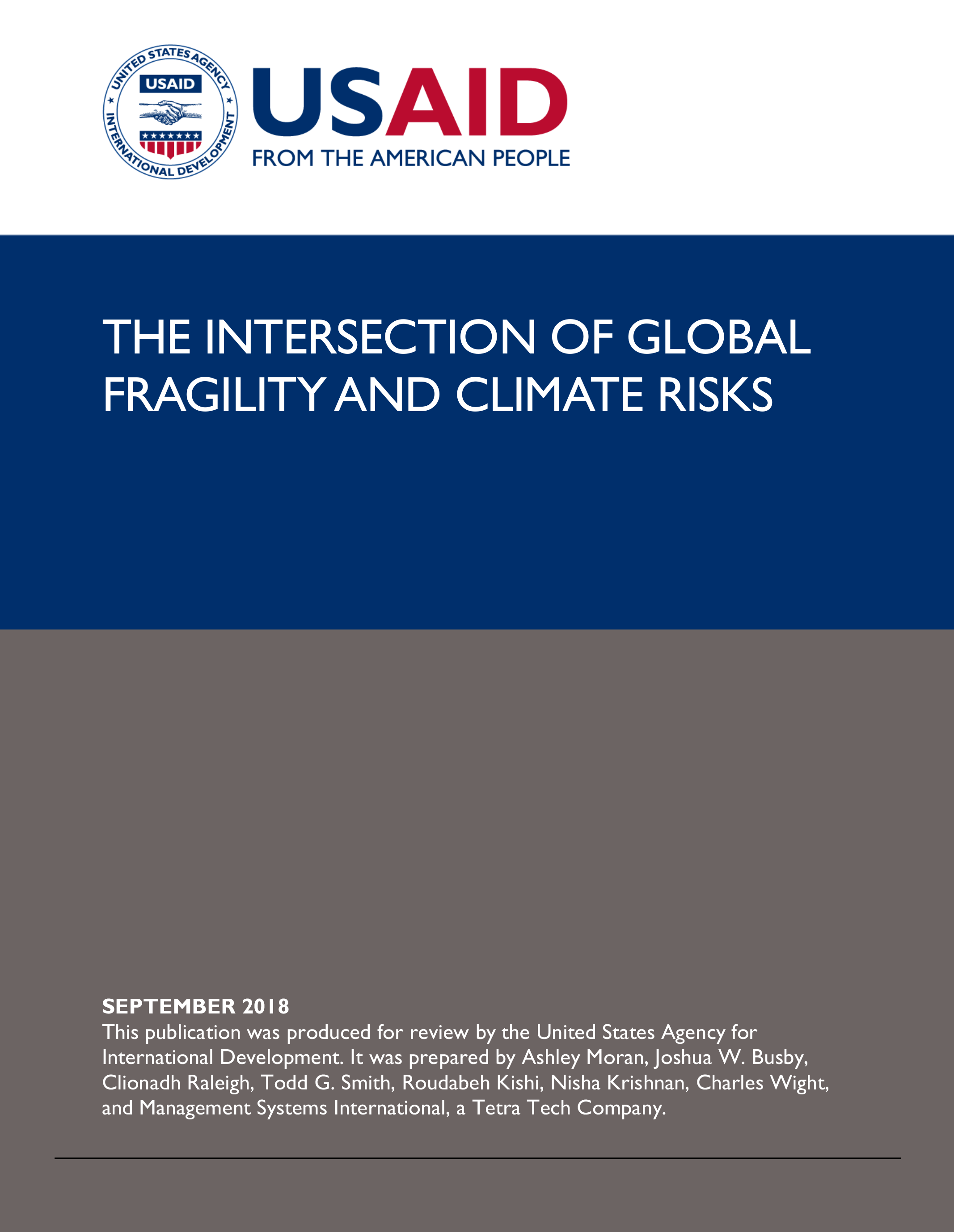 The Intersection of Global Fragility and Climate Risks