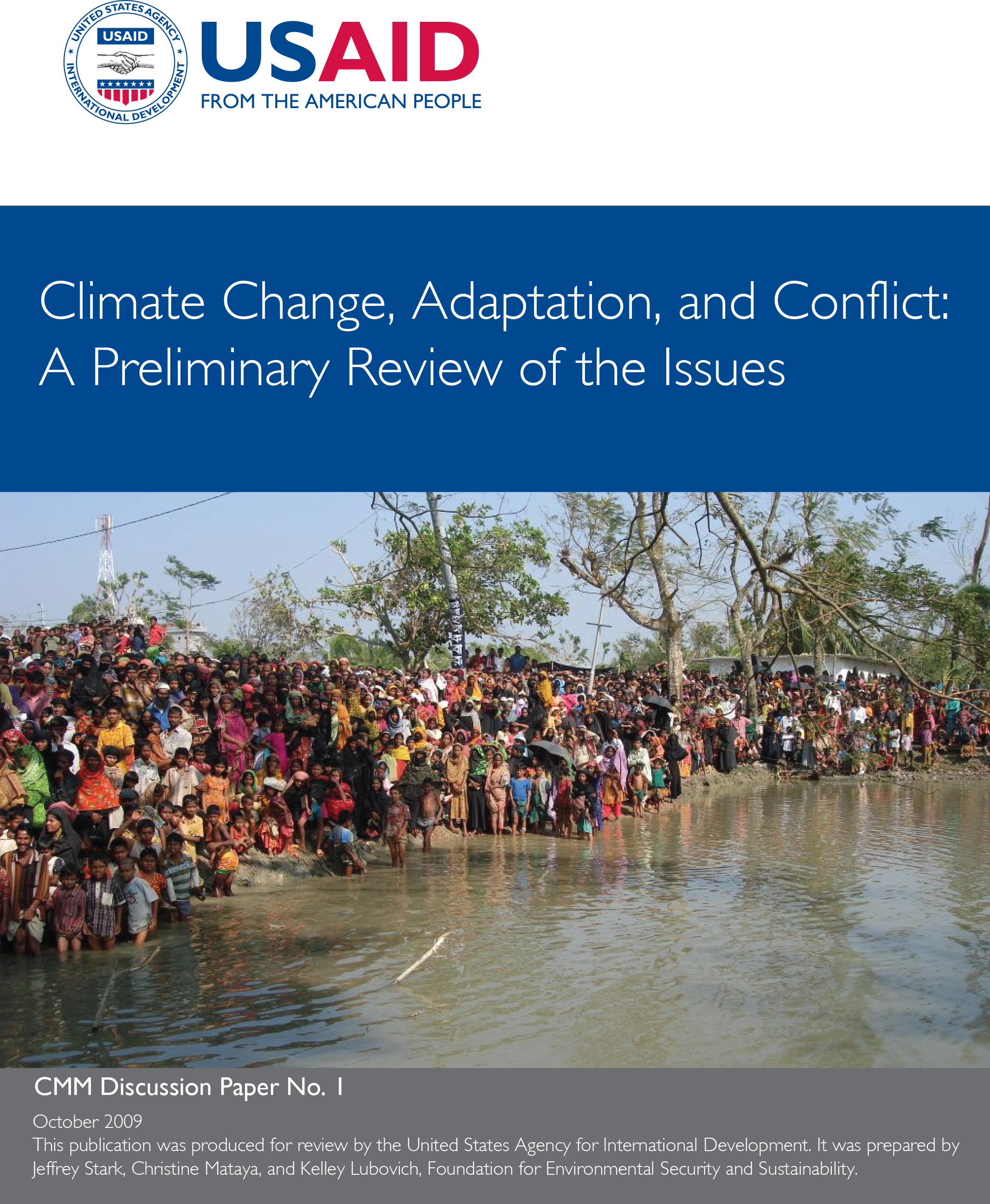 Climate Change, Adaptation, and Conflict: A Preliminary Review of the Issues