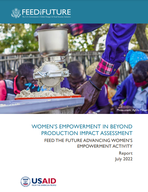 Women’s Empowerment in Beyond Production Impact Assessment