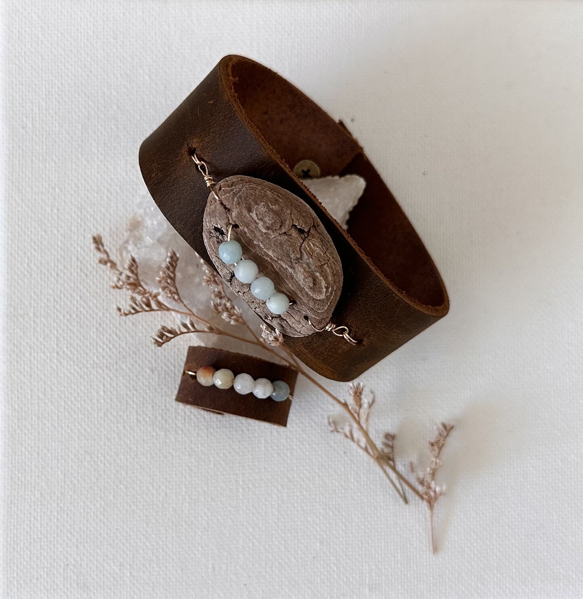 The Drift & Bloom Bracelet and Ring Set       *SPECIAL PRICING FOR THIS MONTH ONLY* (bracelet is one of a kind)