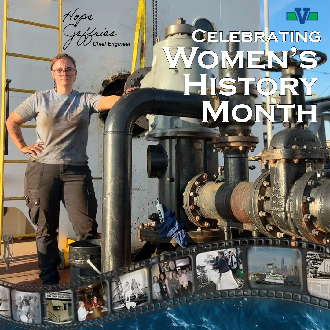 During Women&rsquo;s History Month, we are proud to celebrate just a few of the incredible women who help to power Vane Brothers. For today, meet Chief Engineer Hope Jeffries:

Growing up in Rhode Island with a love for hands-on work, Hope was encour