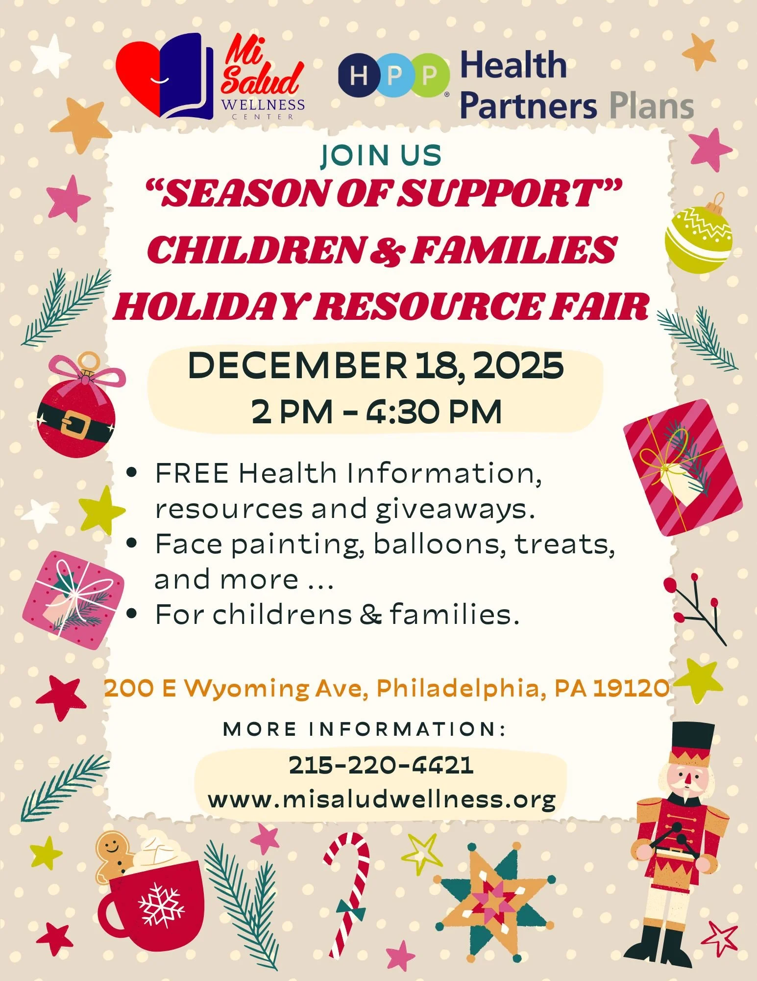 Season of Support Children &amp; Families Holiday Resource Fair 