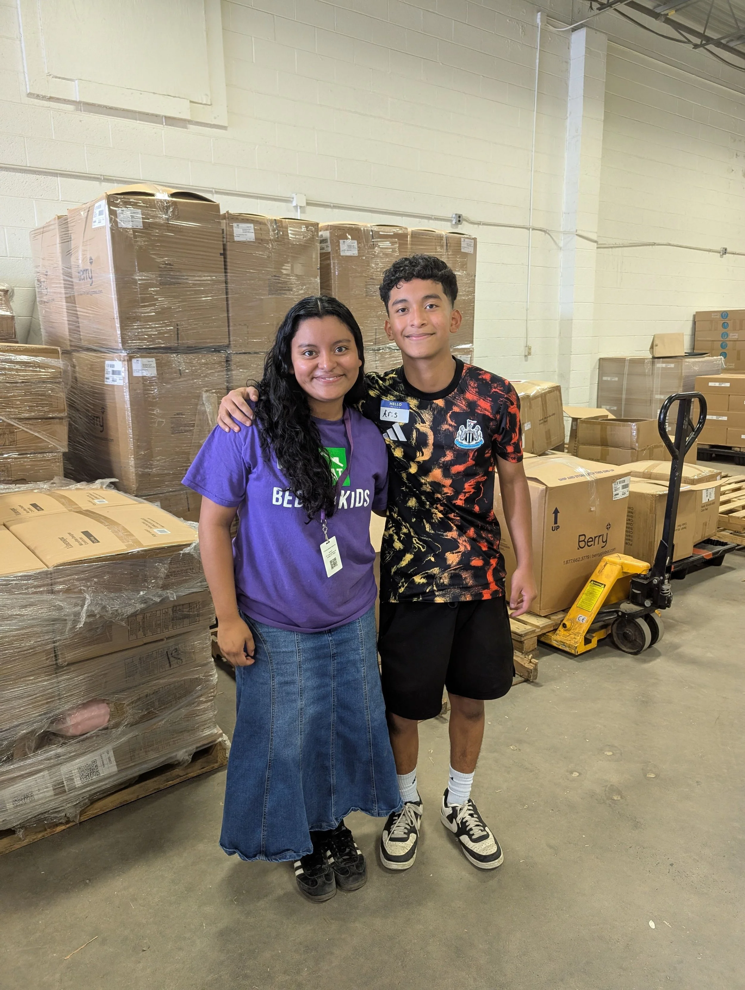Volunteer Appreciation Event - Intern Yami and brother