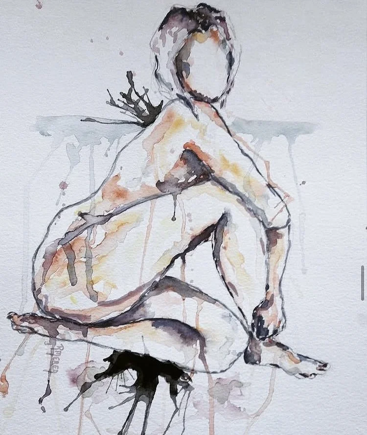 Comfort Me - Original watercolour - SOLD