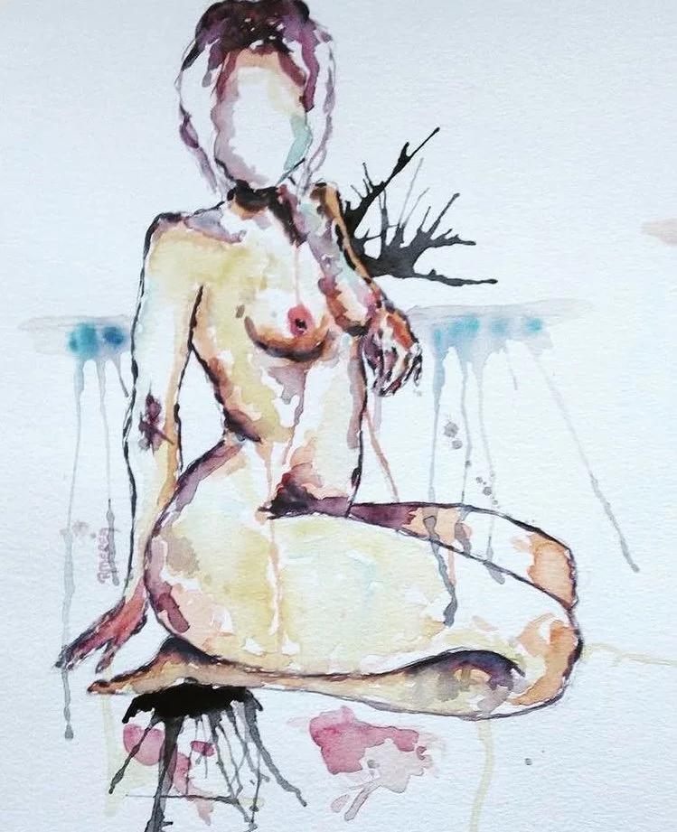 Embrace It - Original watercolour - SOLD