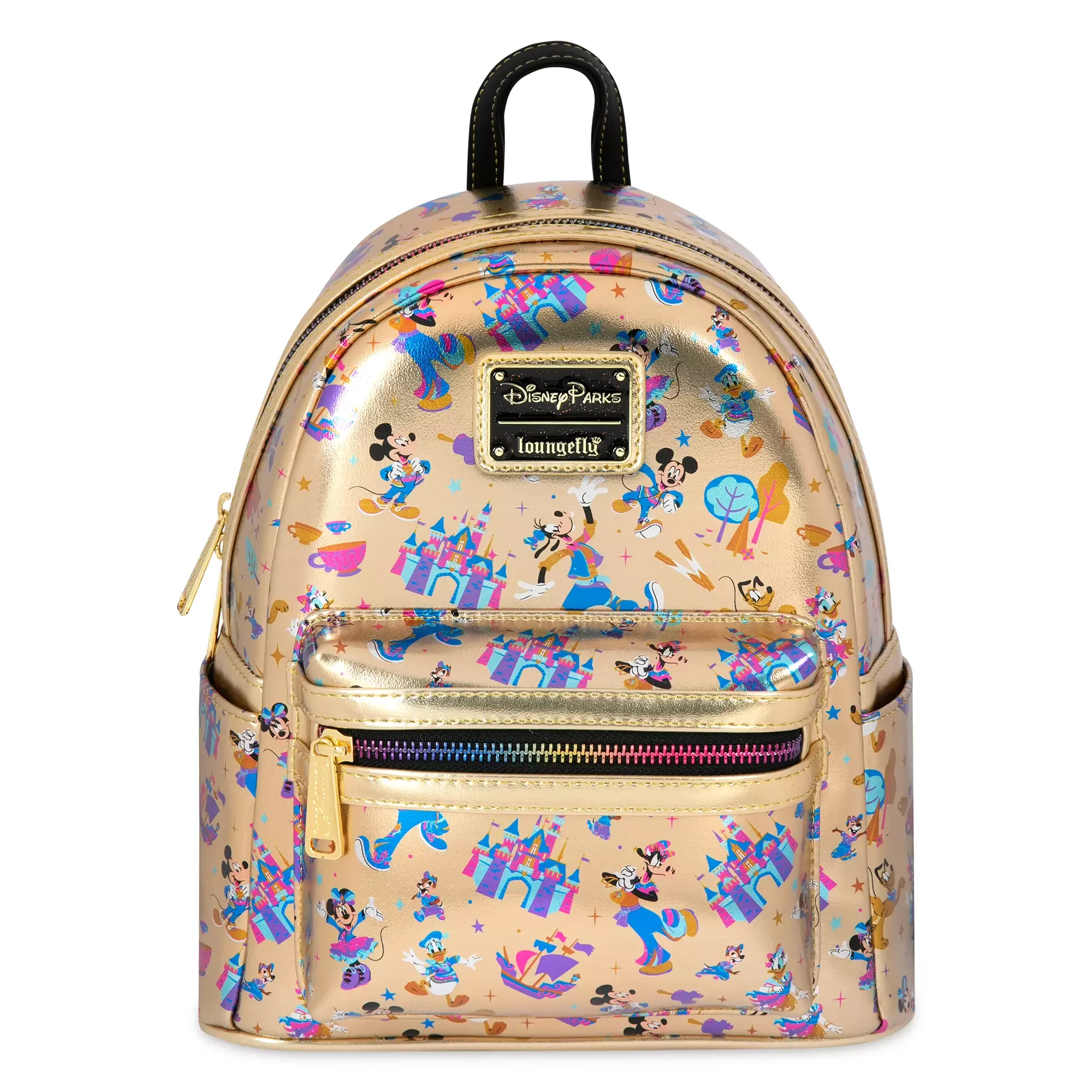 Mickey Mouse and Friends Loungefly Mini Backpack – Disneyland 70th Anniversary