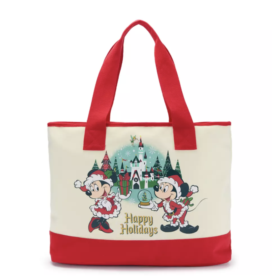 Mickey and Minnie Mouse ''Happy Holidays'' Tote Bag