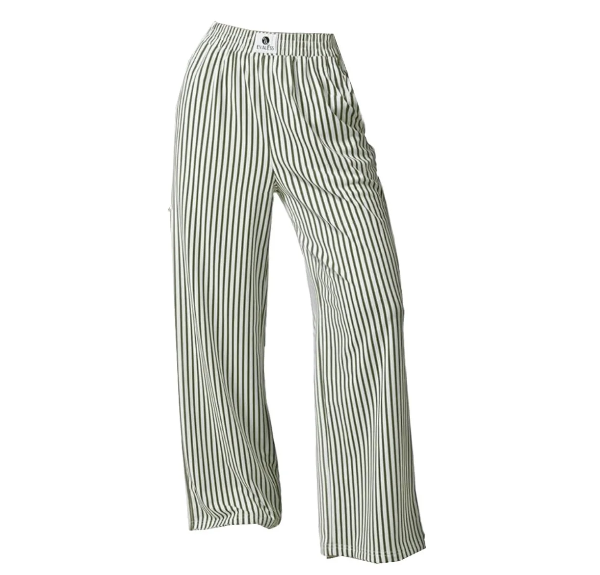 Women's Striped Pants Comfy High Waist Wide Leg Lounge Pants