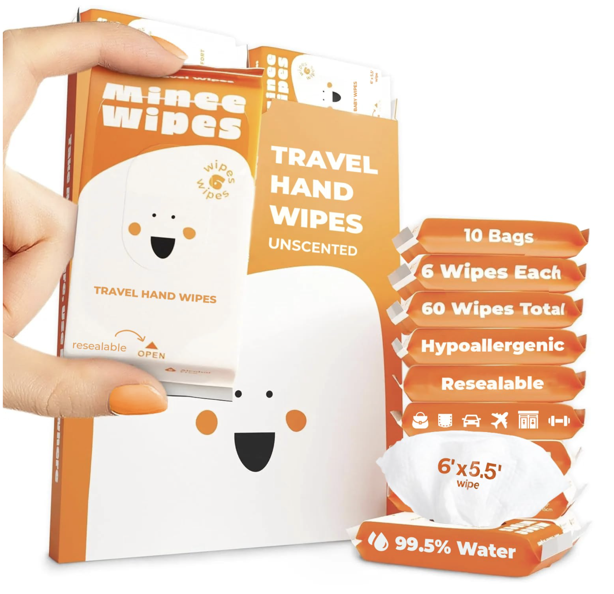 Compact Travel Wipes