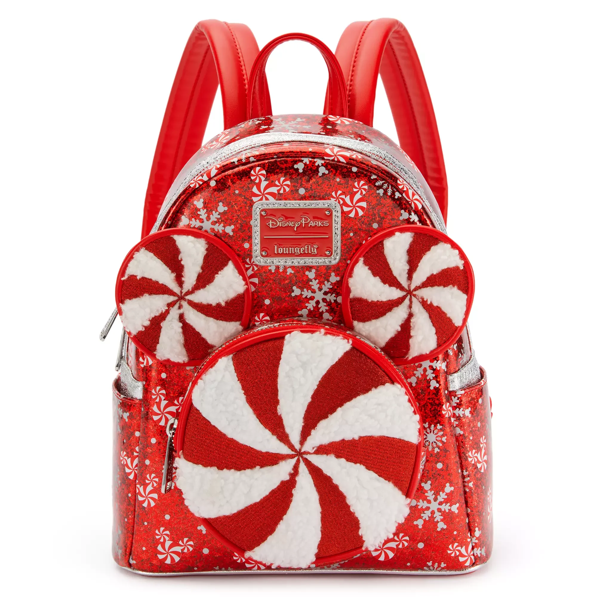 Mickey Mouse Icon Peppermint Swirl Loungefly Mini Backpack