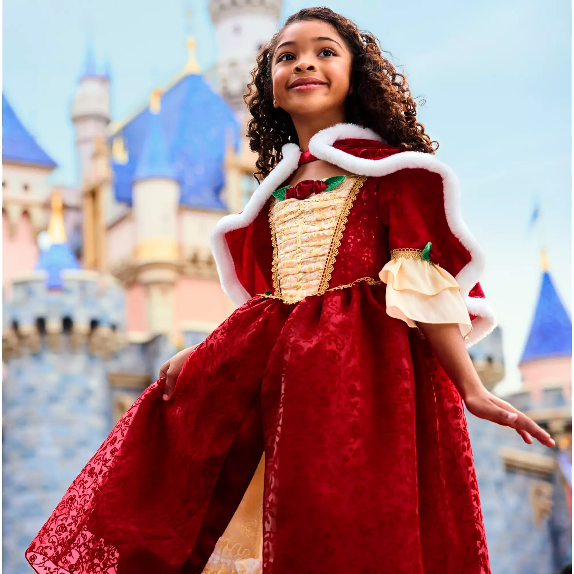 Belle Winter Costume for Kids – Beauty and the Beast: The Enchanted Christmas