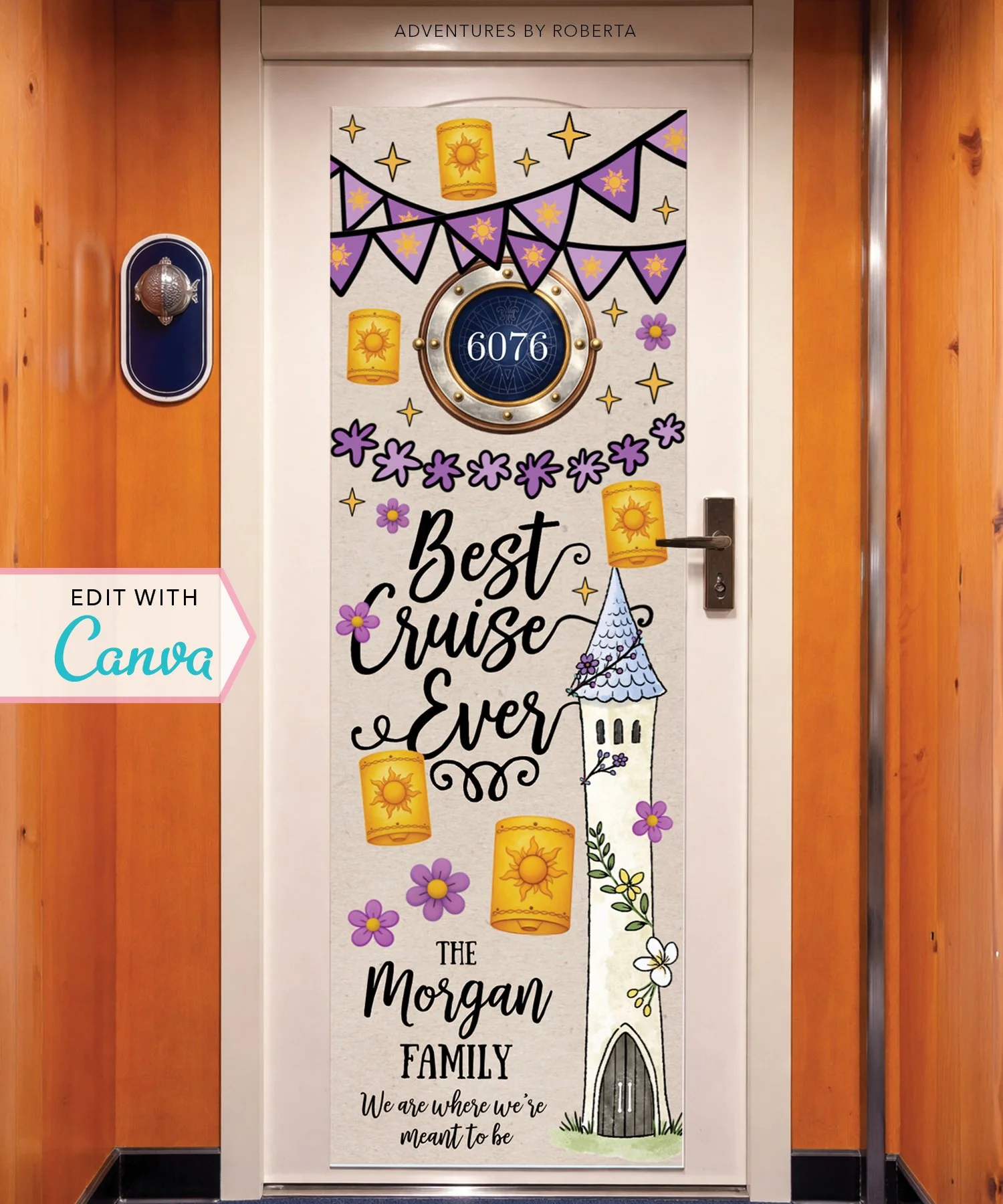 Cruise Door Banner Template - Best Cruise Ever