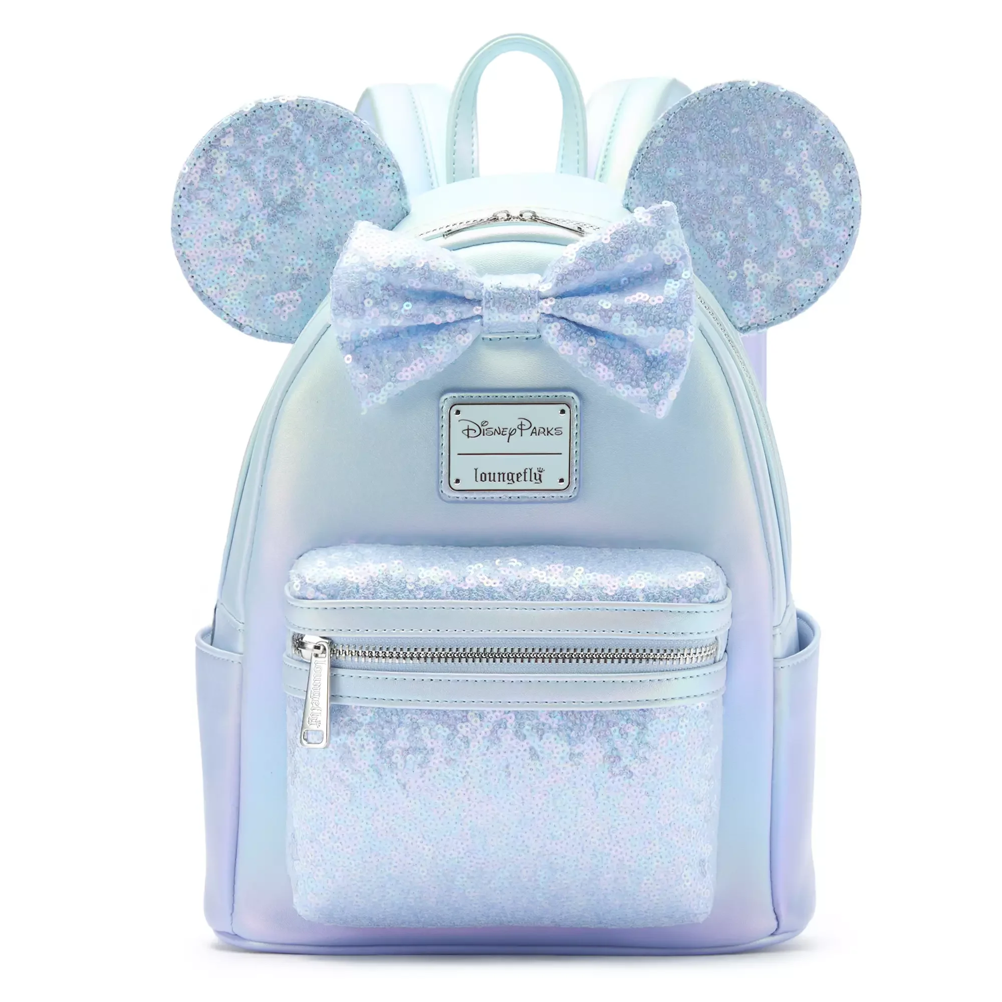 Minnie Mouse Sequined Loungefly Mini Backpack – Winter Blue