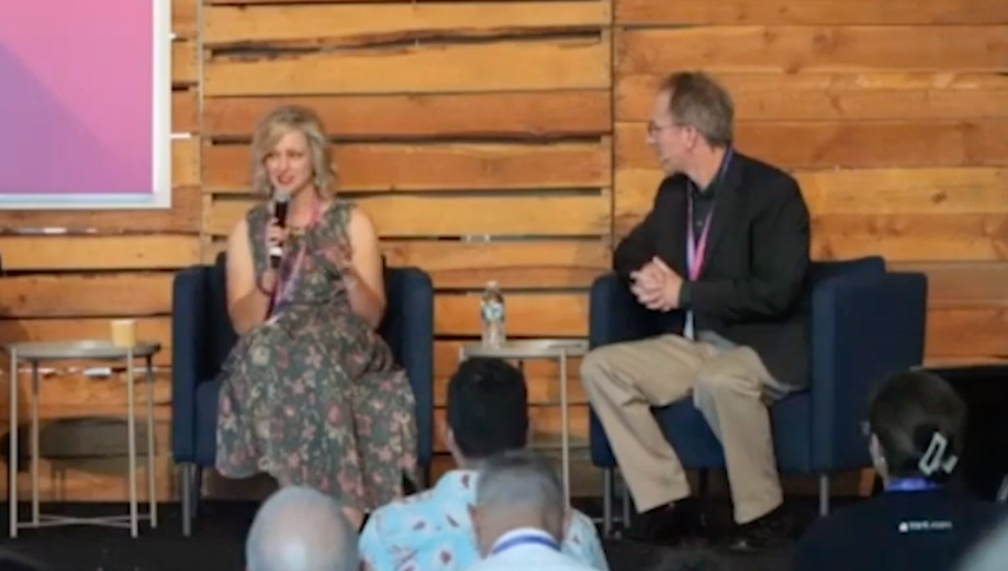 Vanessa speaking at Hint Health Conference