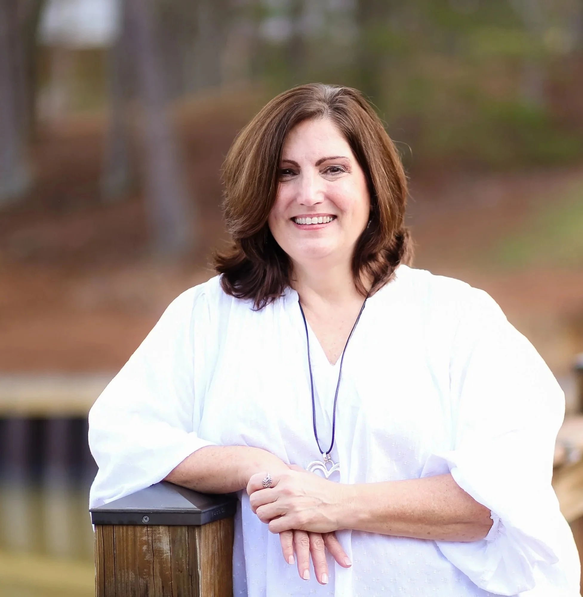 Nancy Squires smiles at the camera
