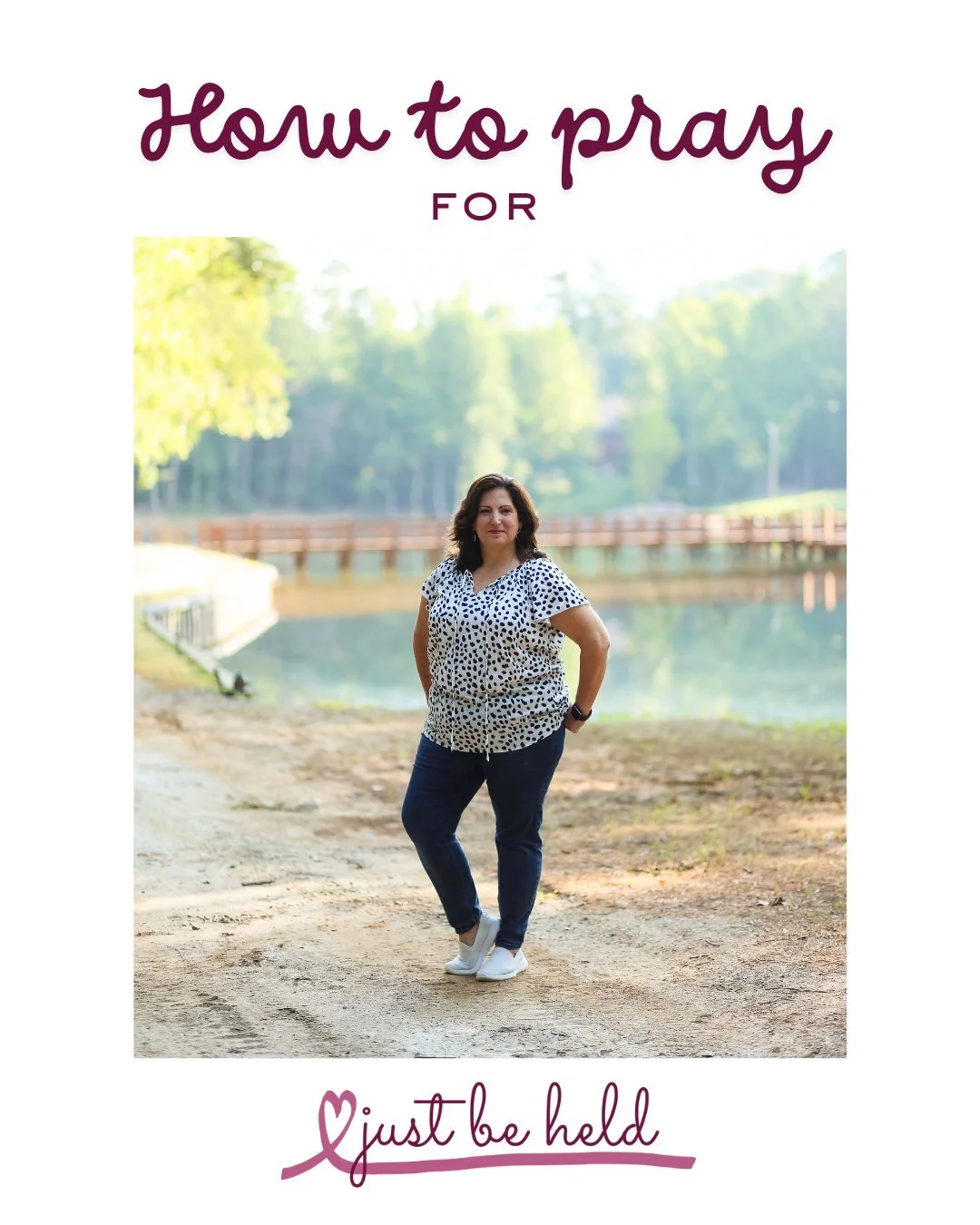 We are less than a week away from our next Just Be Held retreat. Would you join us in praying for our Executive Director, Nancy Squires, and the other retreat speakers? We are praying for protection for their physical and spiritual health so they can