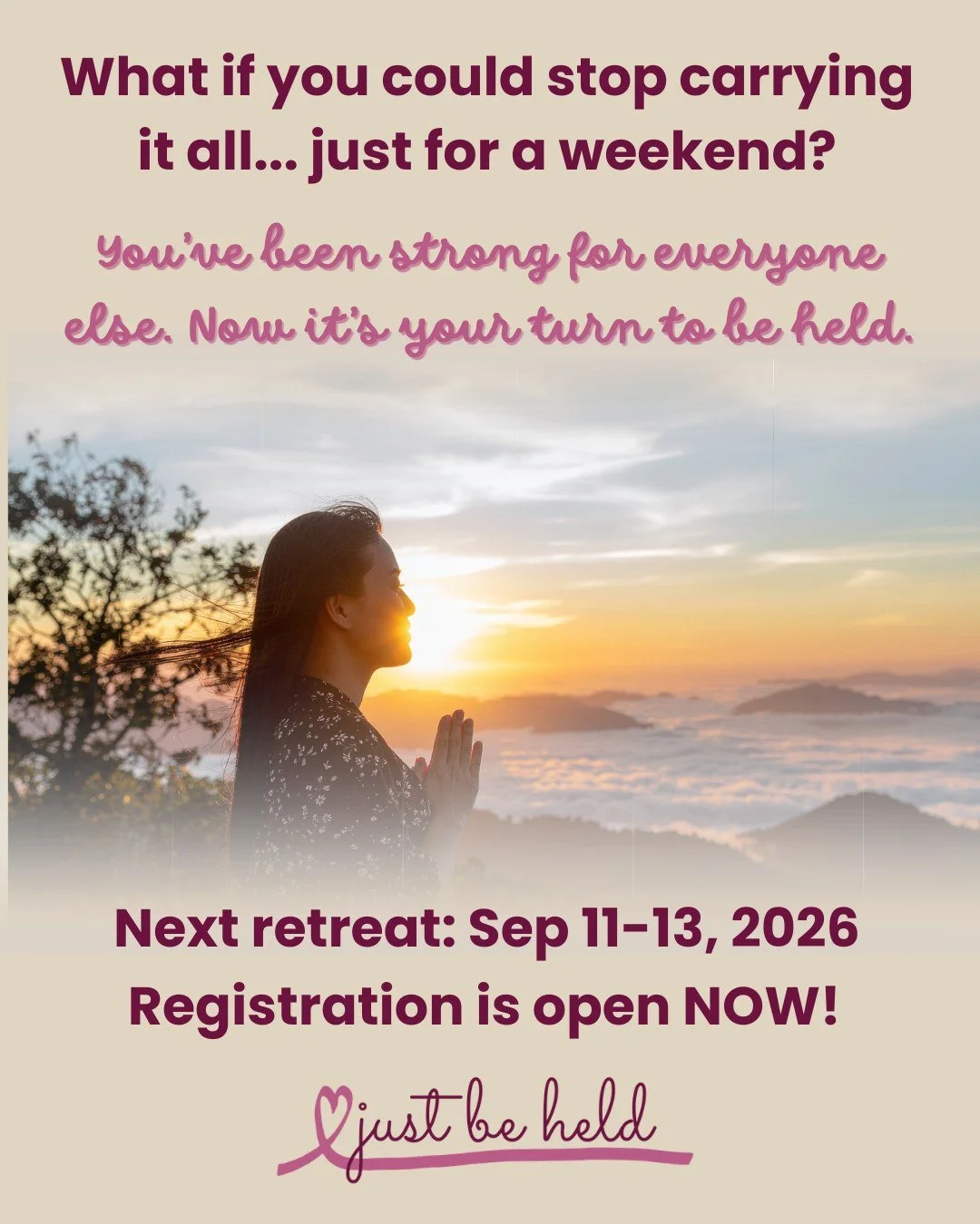 We are celebrating the end of an amazing retreat by opening registration for our next one! Head over to justbeheldministries.org/retreats to learn more and secure early bird registration!

#justbeheldretreats #justbeheld #retreat #womensretreat #regi