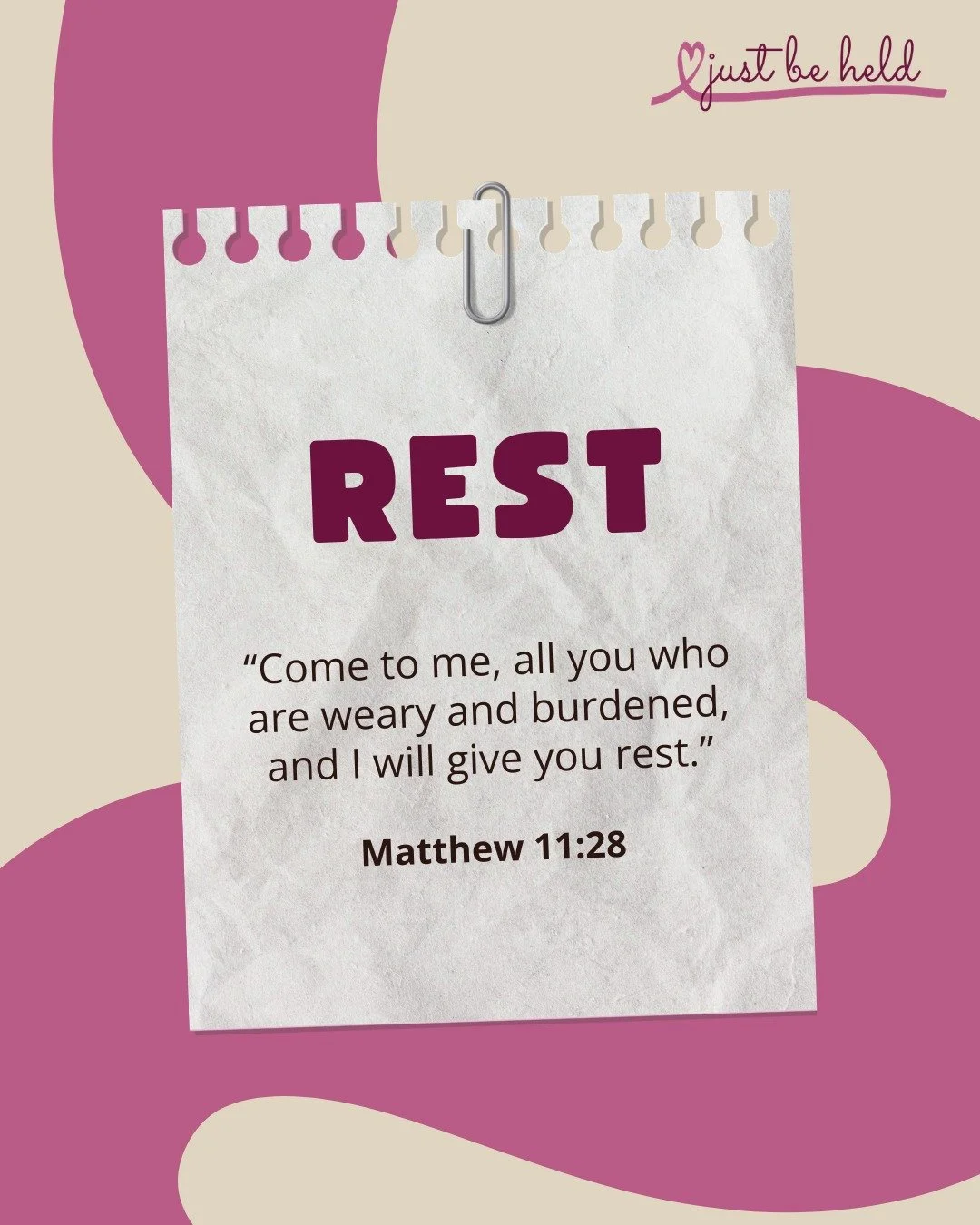 REST is one of the things we VALUE most at Just Be Held Ministries.

#justbeheld #justbeheldministries #women #womensupportingwomen #mothers #healing #retreat #womensretreat #rest #faith #faithbased