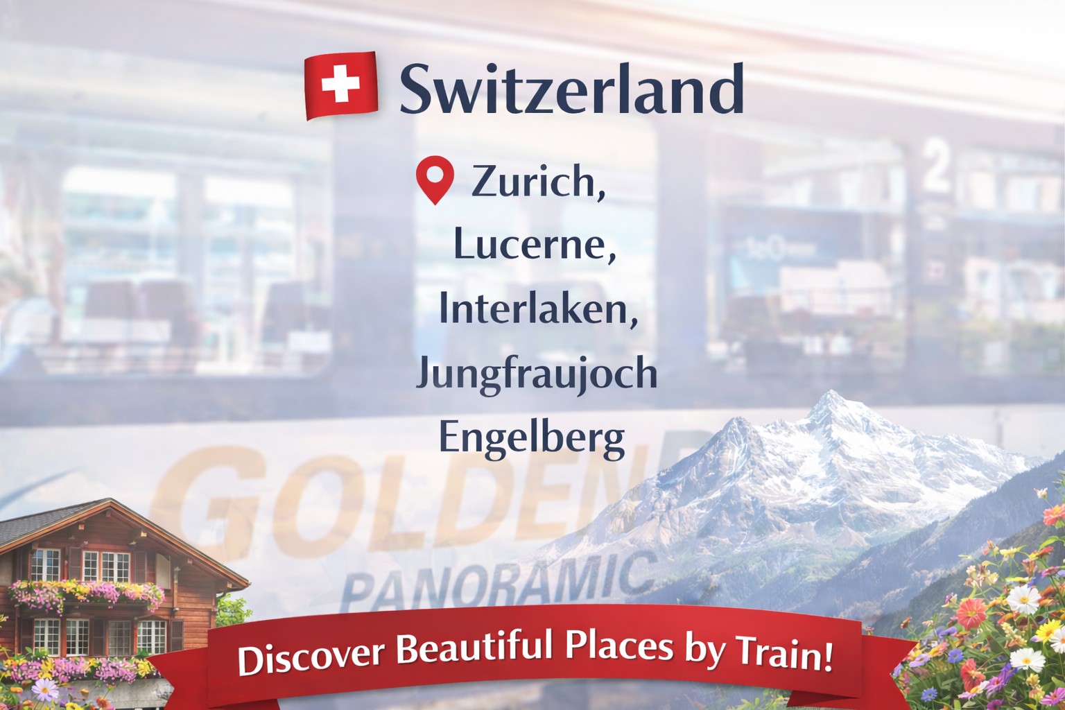 Journey Through the Swiss Alps by Train