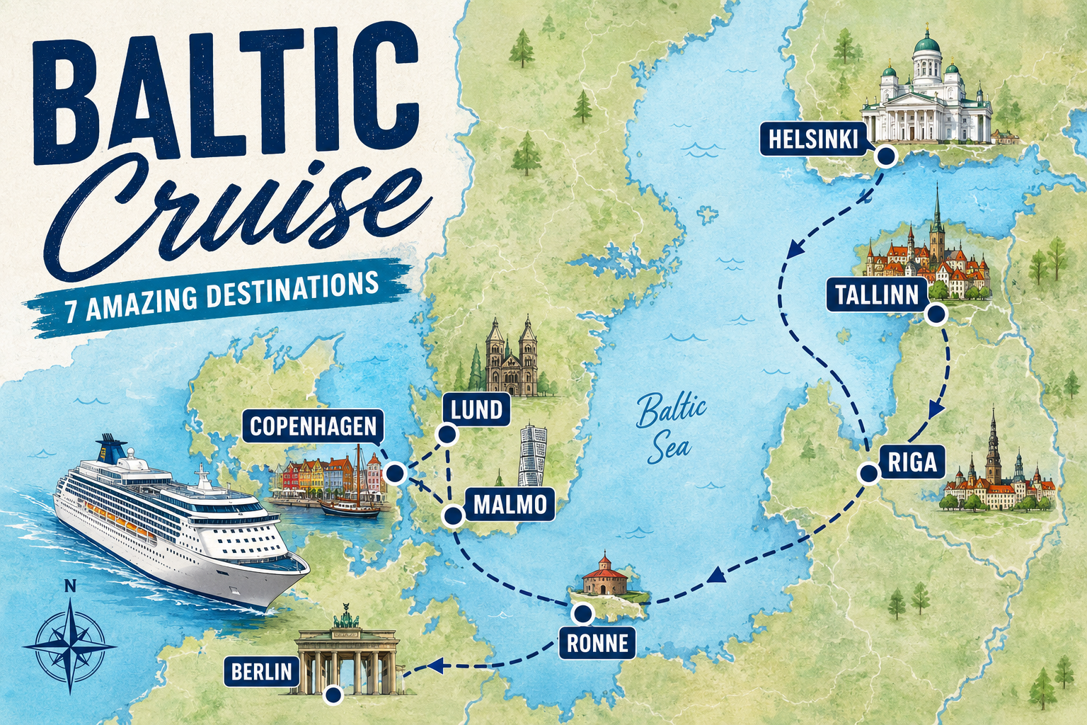 From Helsinki to Copenhagen: 9 Days Sailing the Baltic