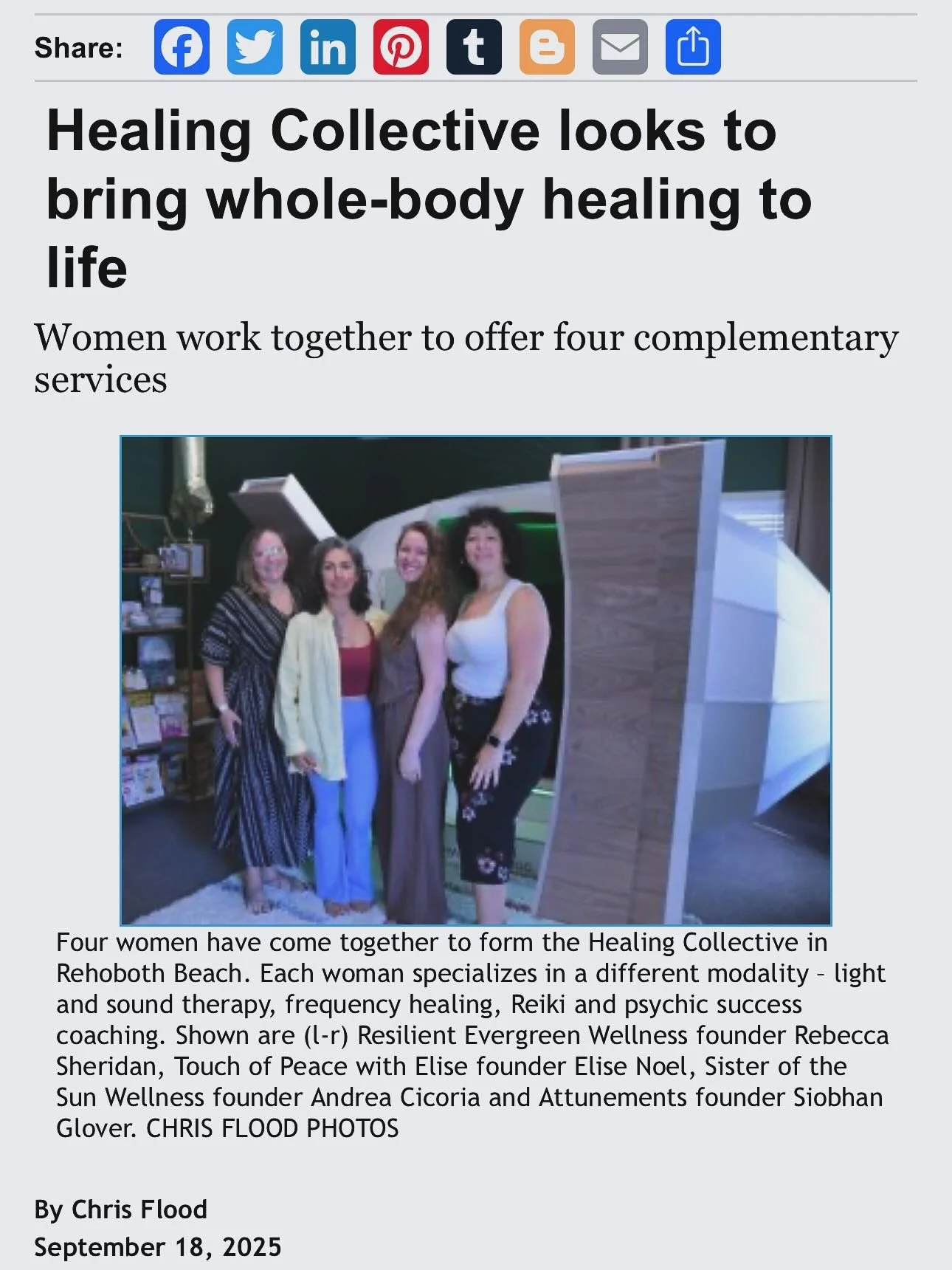 We're in the paper! 
This is only the beginning. So proud of us! ☀️❤️