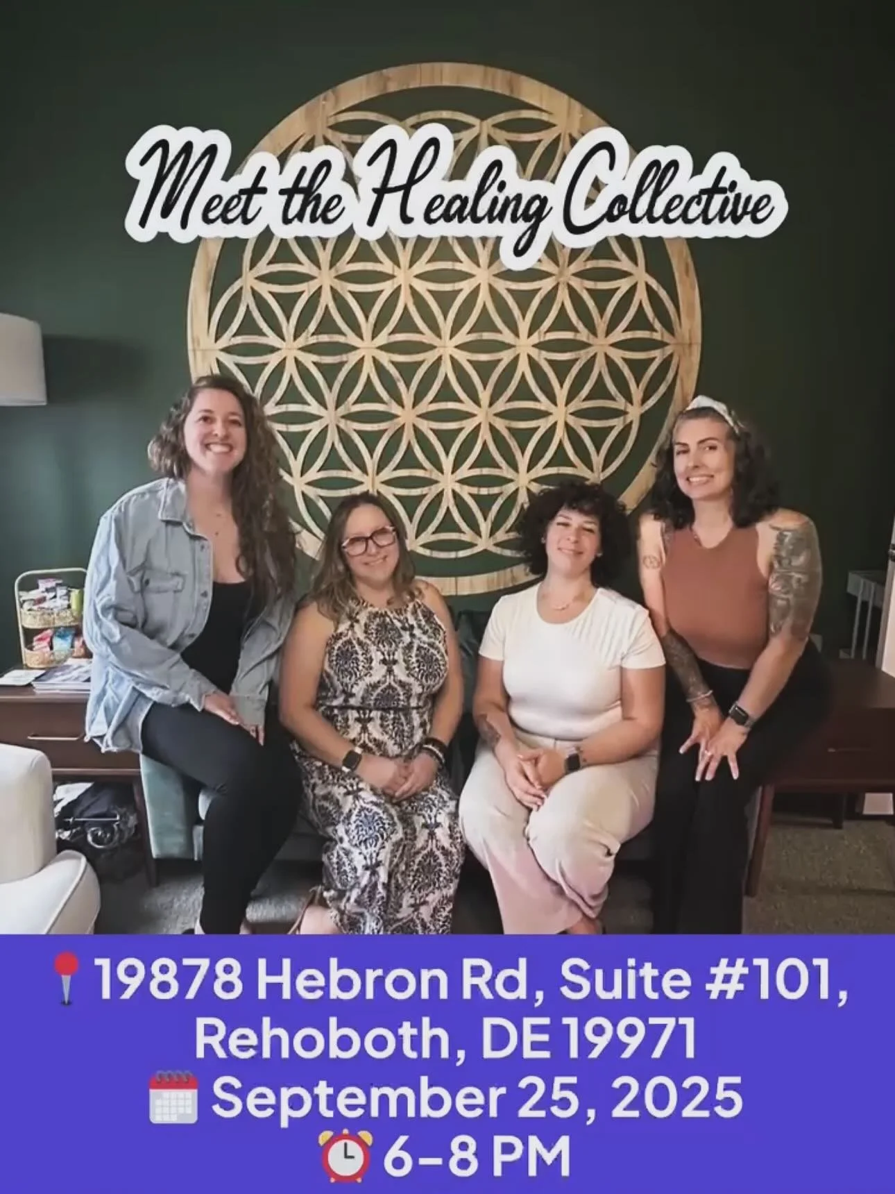 OPEN HOUSE!!! Thursday September 25th 6-8pm at @sisterofthesunwellness !! All are welcome to stop in for snacks, drinks, a magical photo op experience ✨😍🤳📸, see our shared space and enter a free raffle!!! 

Share this with anyone who might be inte
