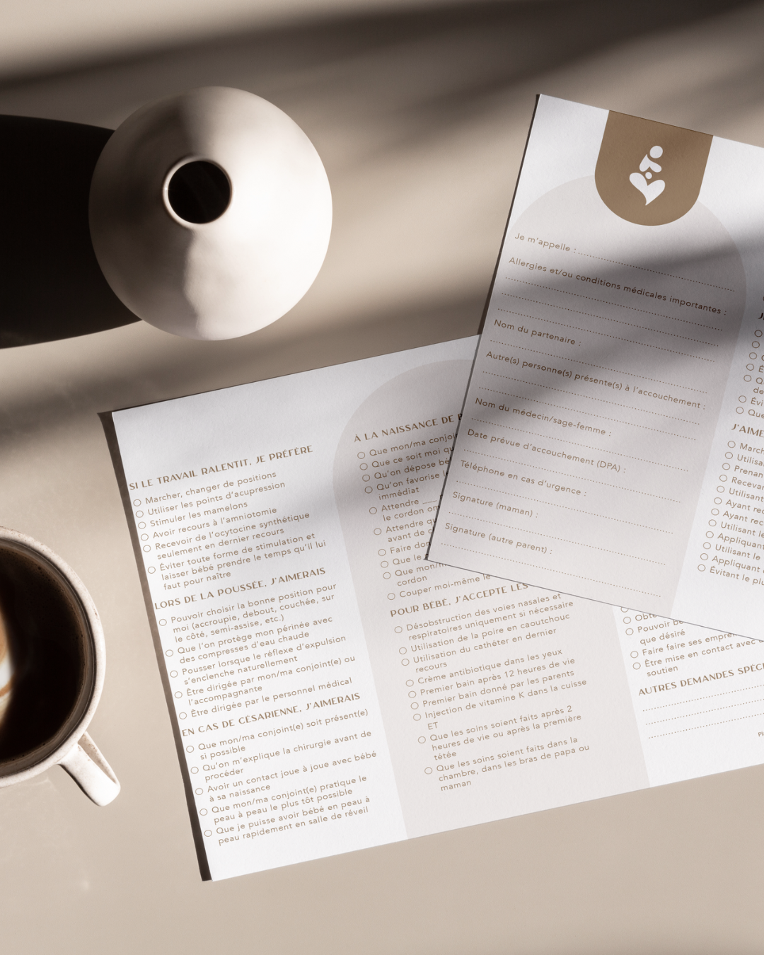 Mes souhaits de naissance | Modèle de plan de naissance | Avoine