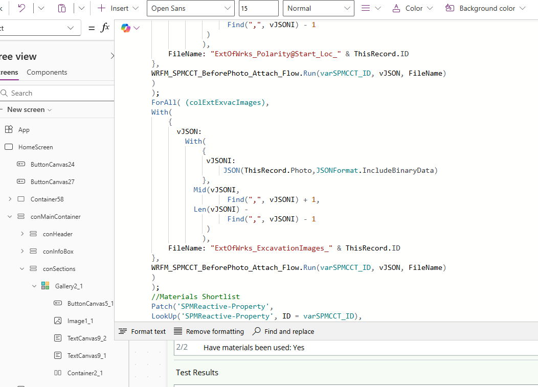 Power App - Code Snippet