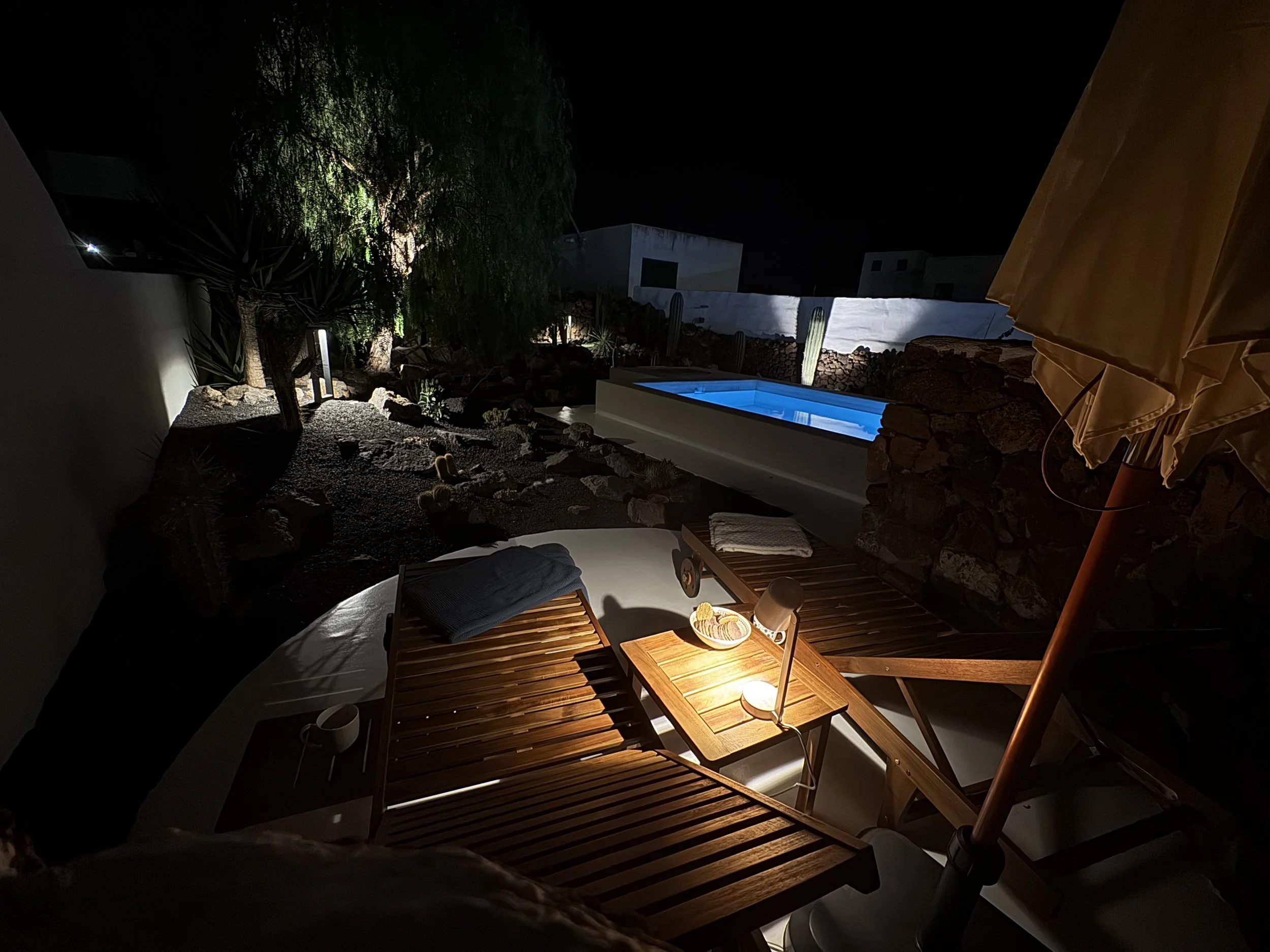 view from zoco at night