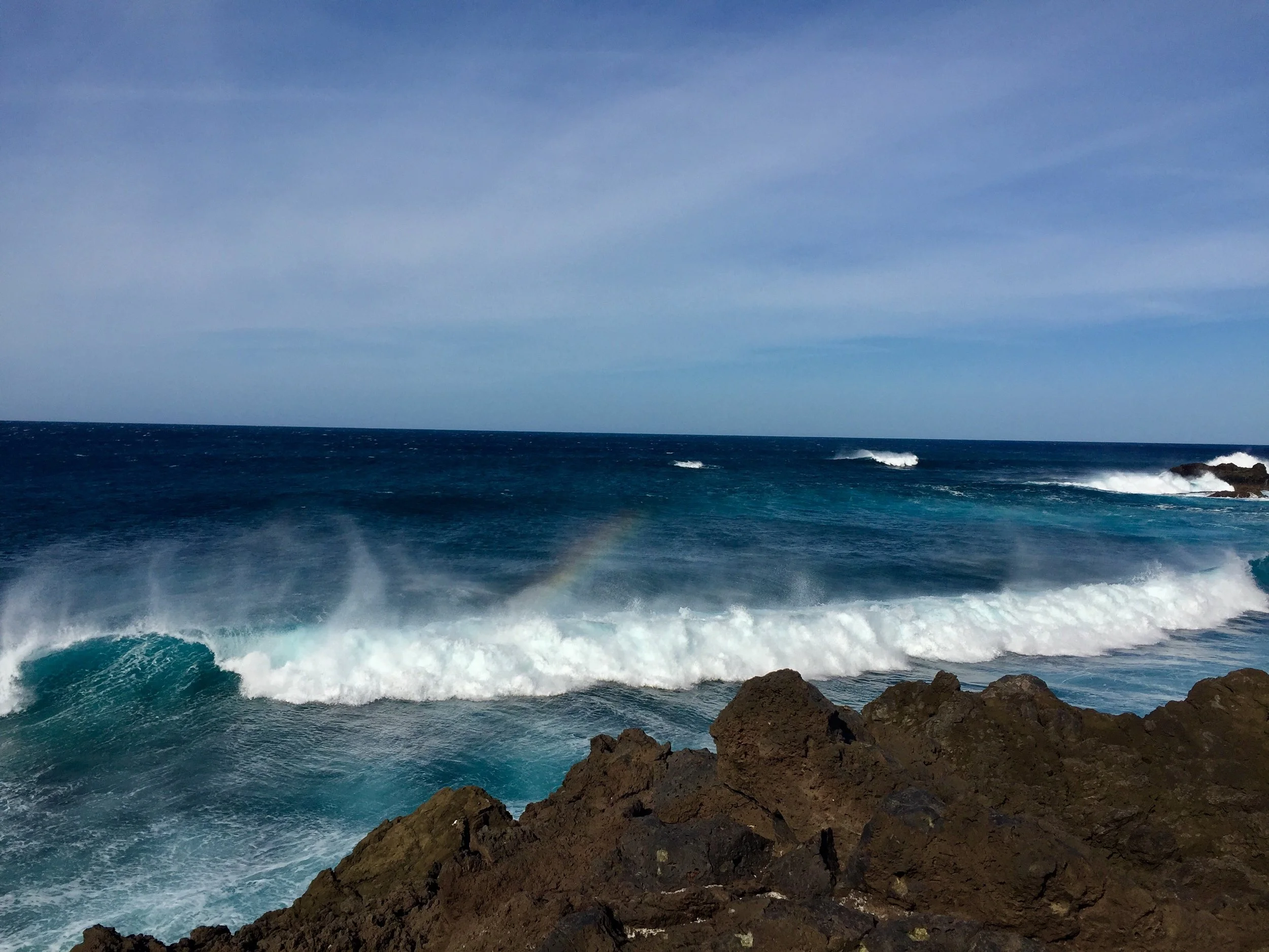 Atlantic Ocean on the north coast of Lanzarote