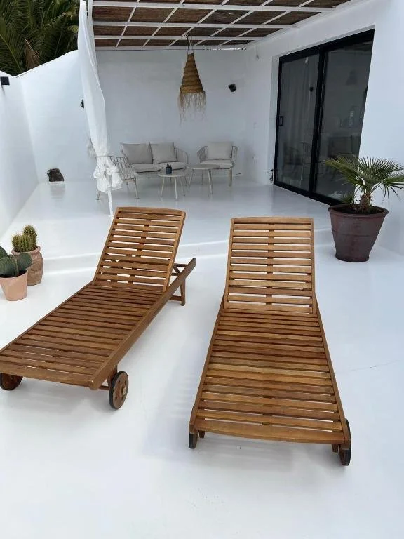comfortable sun beds
