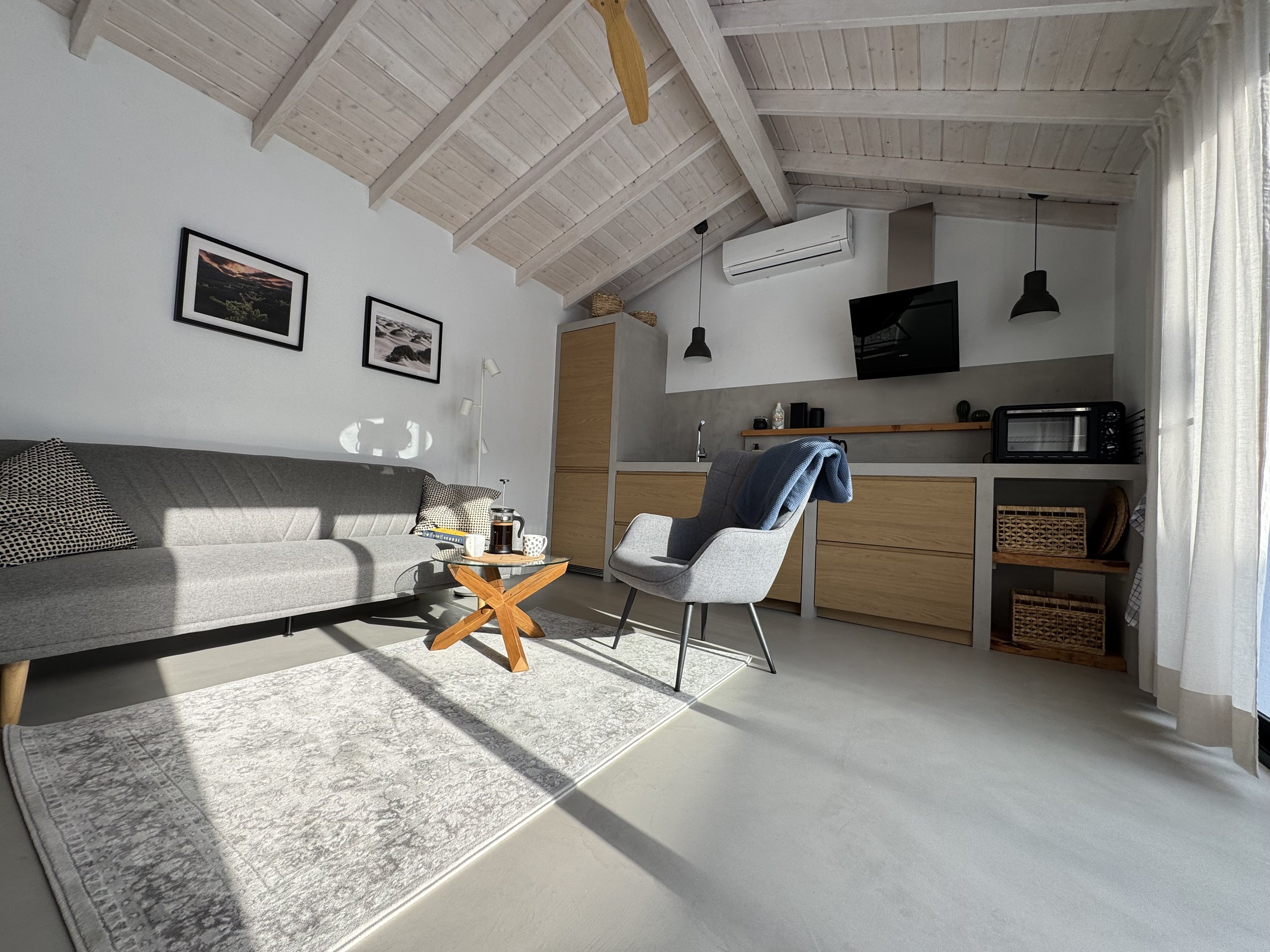 Bright living room interior at Casita Coco Lanzarote