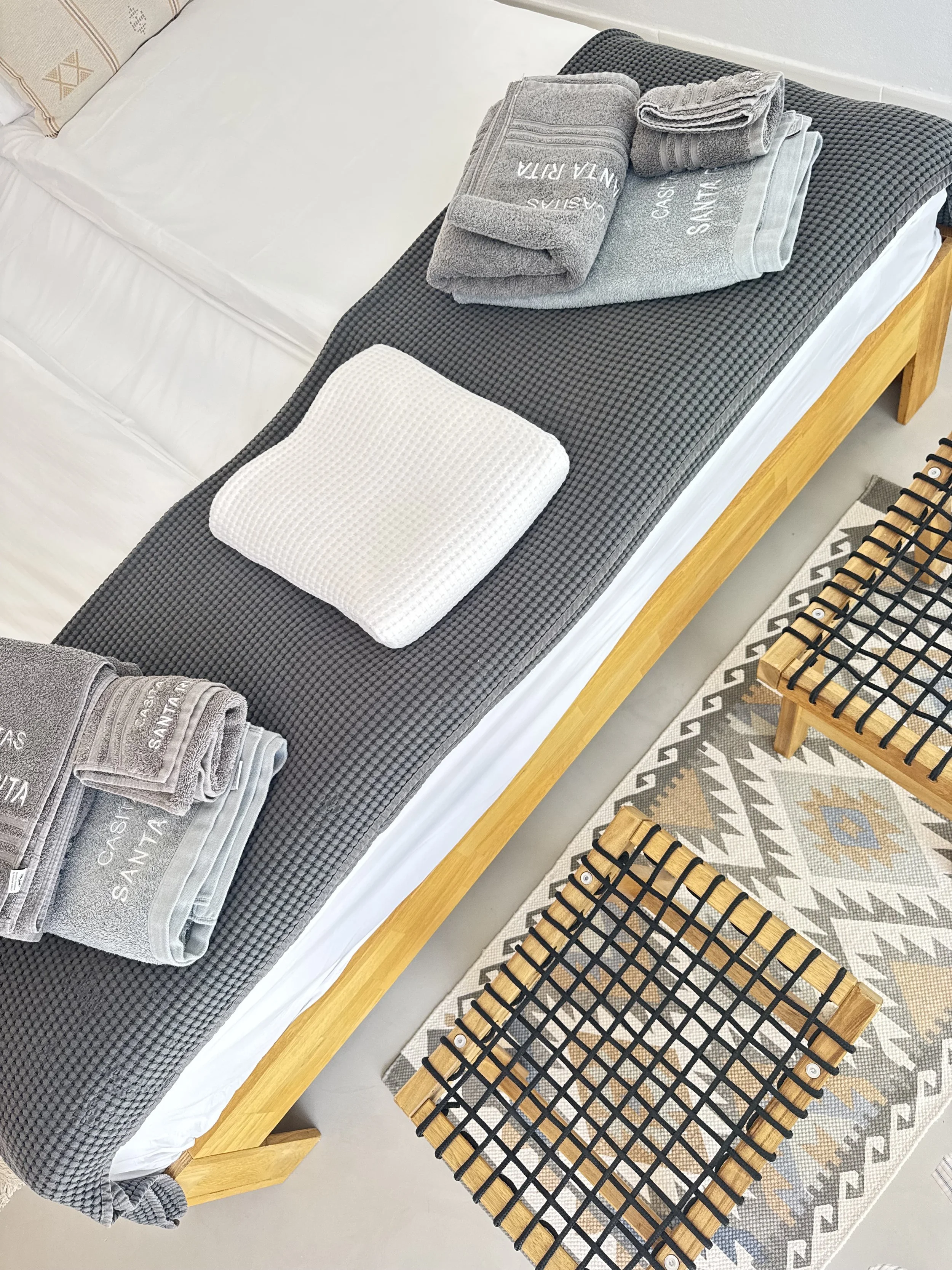 Relaxing bedroom atmosphere at Casita Coco Lanzarote