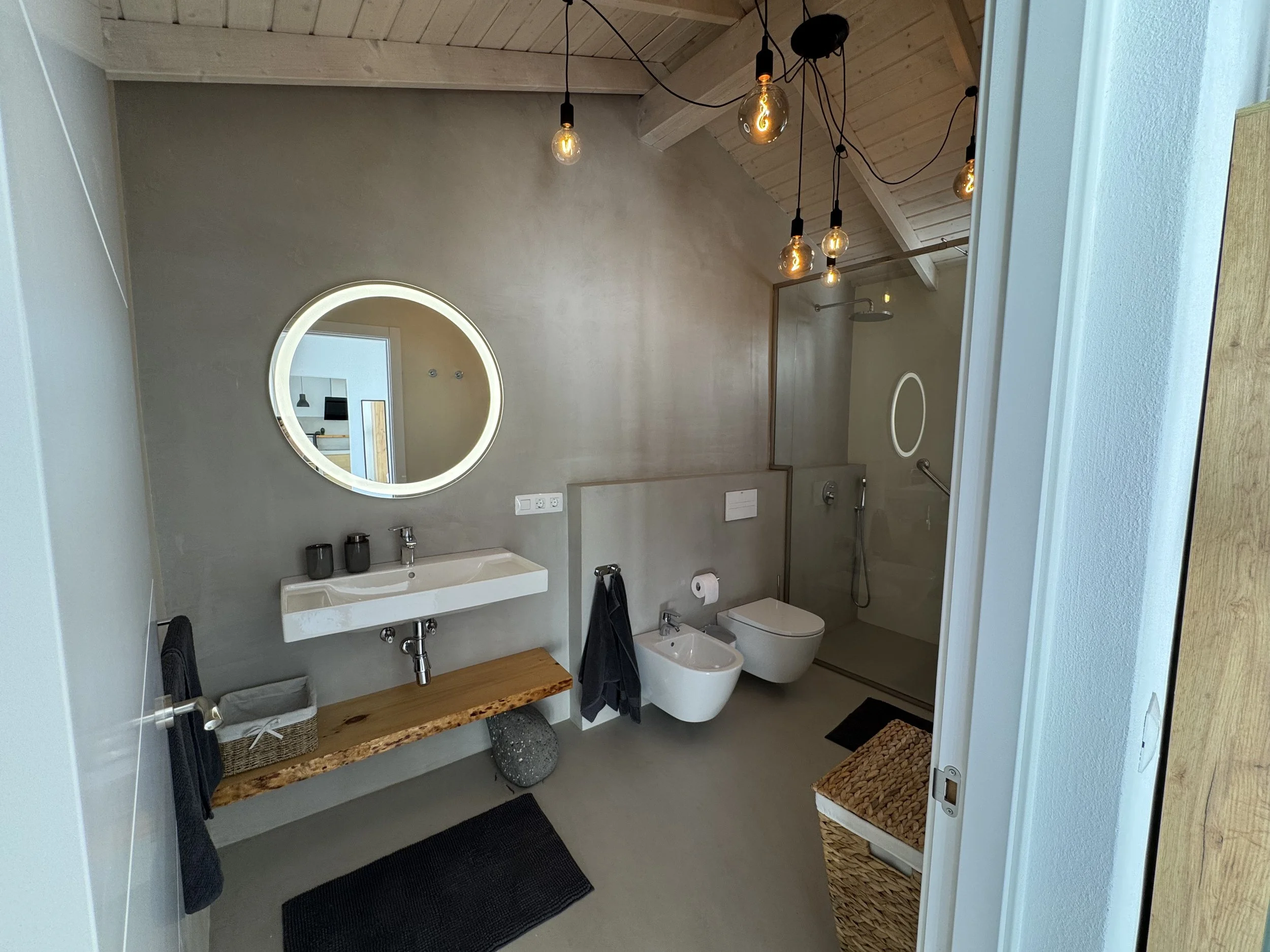 Minimalist bathroom interior at Casita Coco Lanzarote
