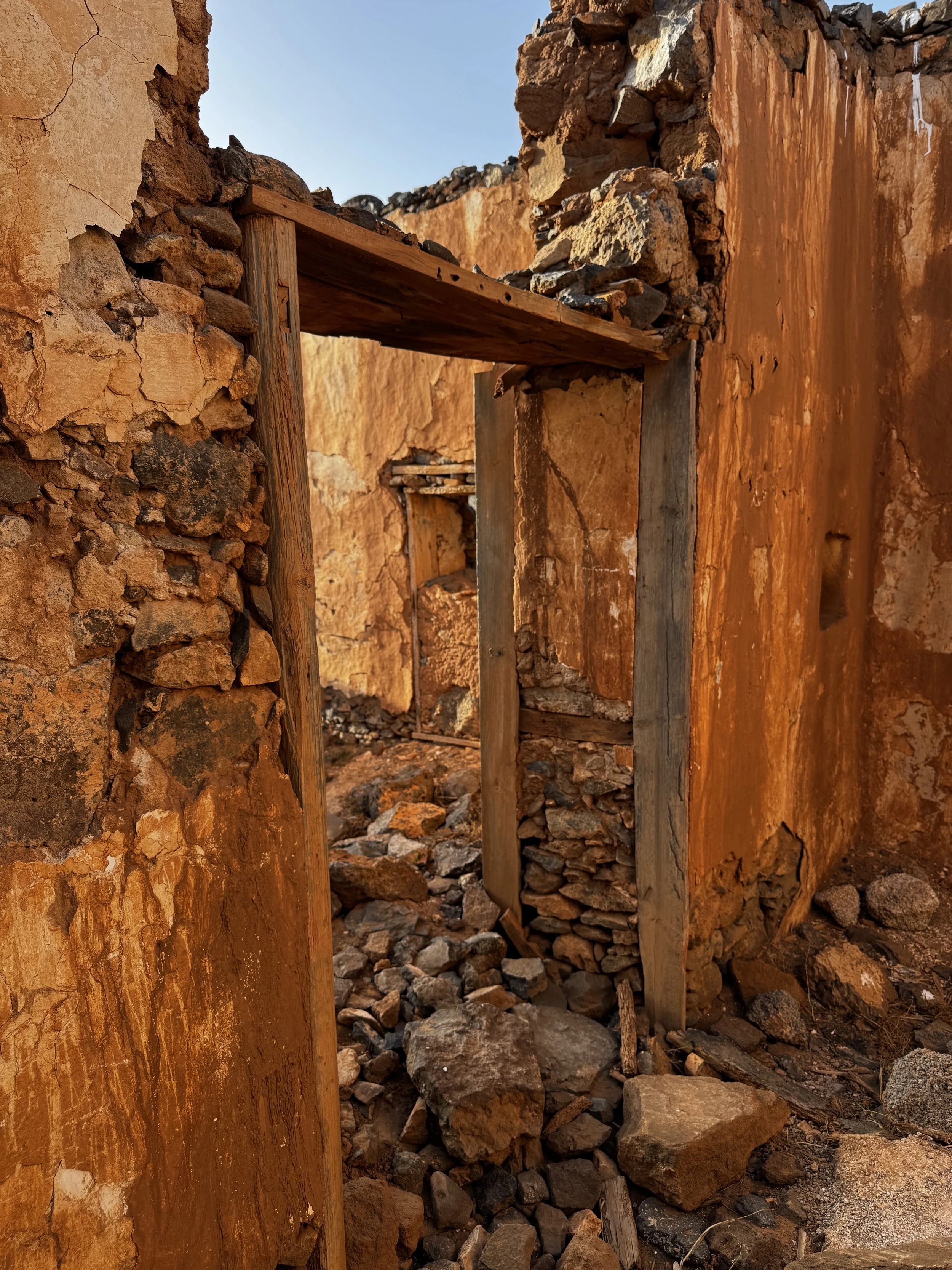 Inside an abandoned Lanzarote farmhouse where generations once lived.