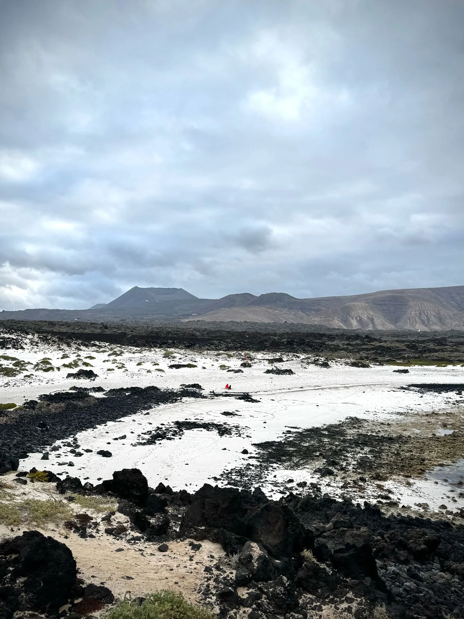 Remote volcanic landscape away from crowds