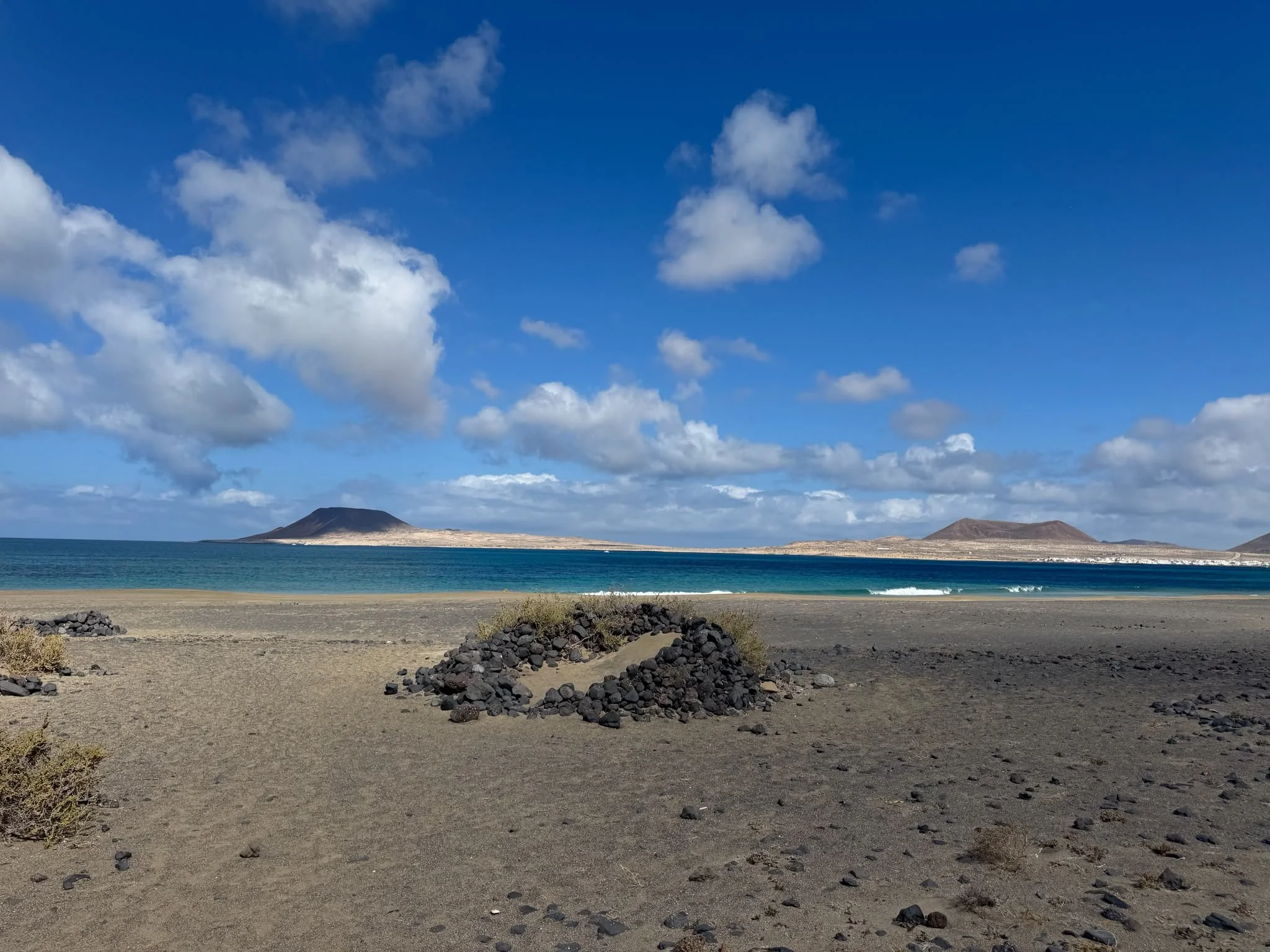 Playa del Risco, one of the wildest beaches in north Lanzarote