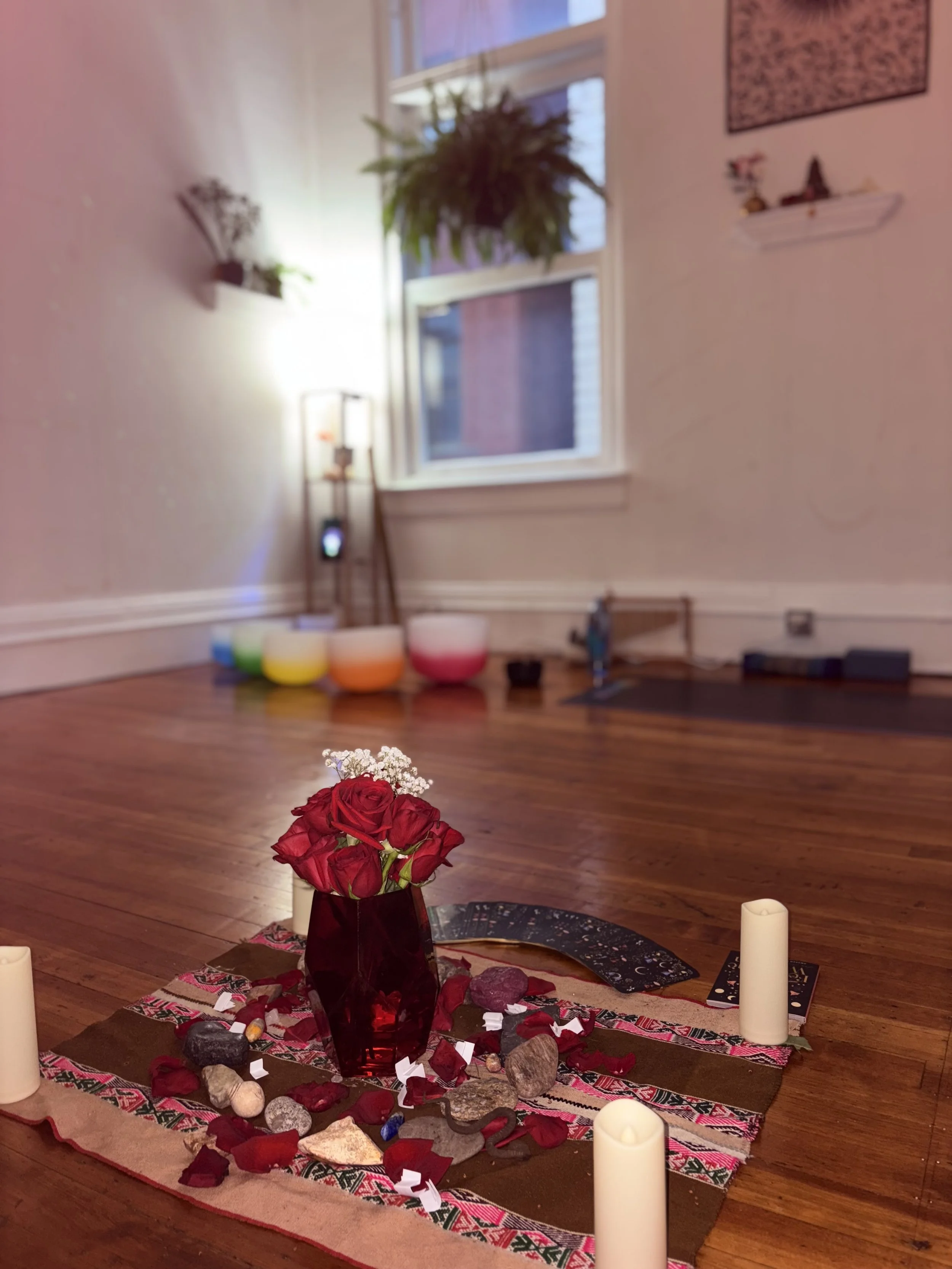 Private yoga and healing sessions in New Bedford, MA. Gentle yoga, yin, restorative, yoga nidra, sound bath, and Reiki. Individual and small group bookings.