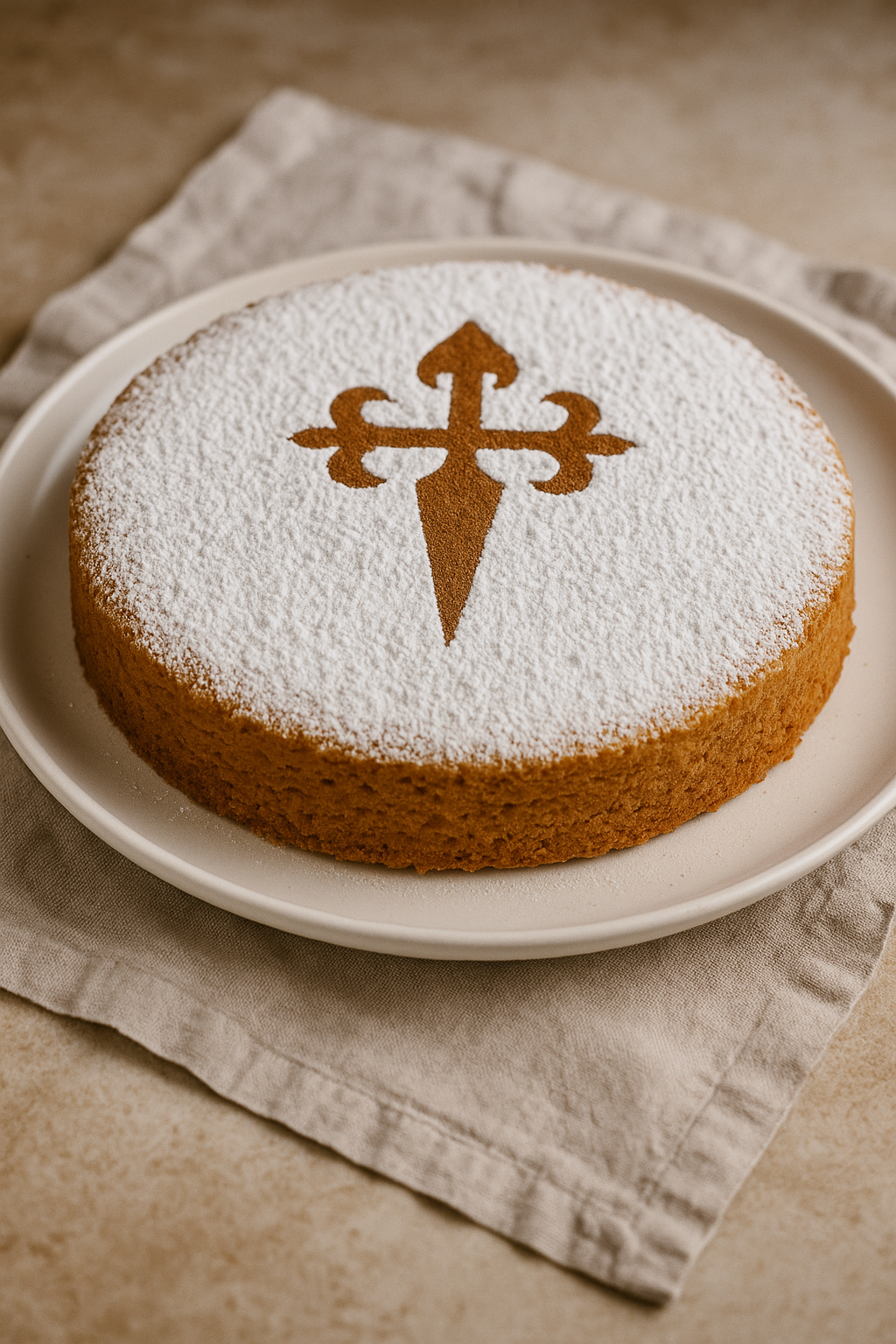Tarta de Santiago, Camino de Santiago