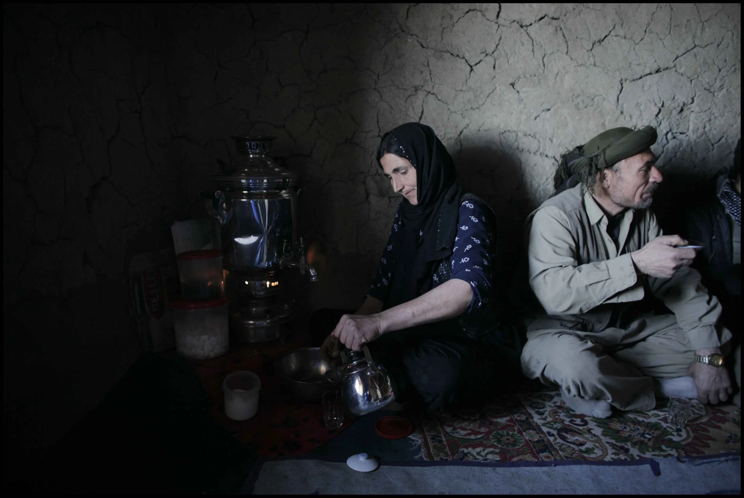 PJAK Qandil mountains, Kurdistan.
Mina Rasul Hemea with his wife. They live in a village called Warta in Qandil's.