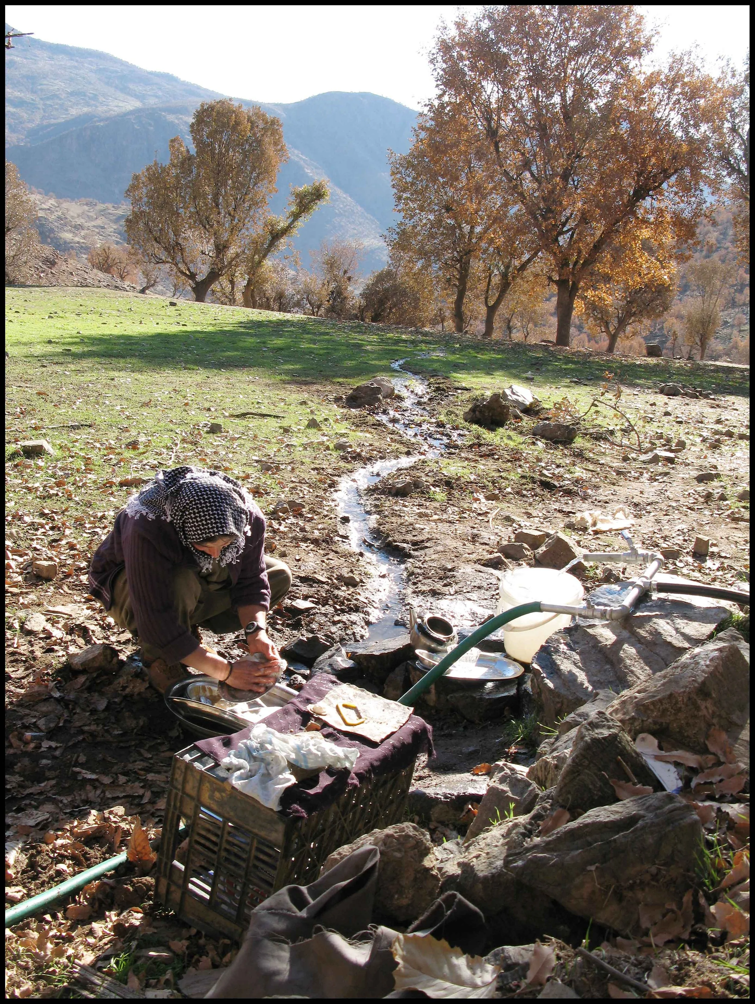 PJAK Qandil mountains, Kurdistan.
Fresh mountain water on tap.