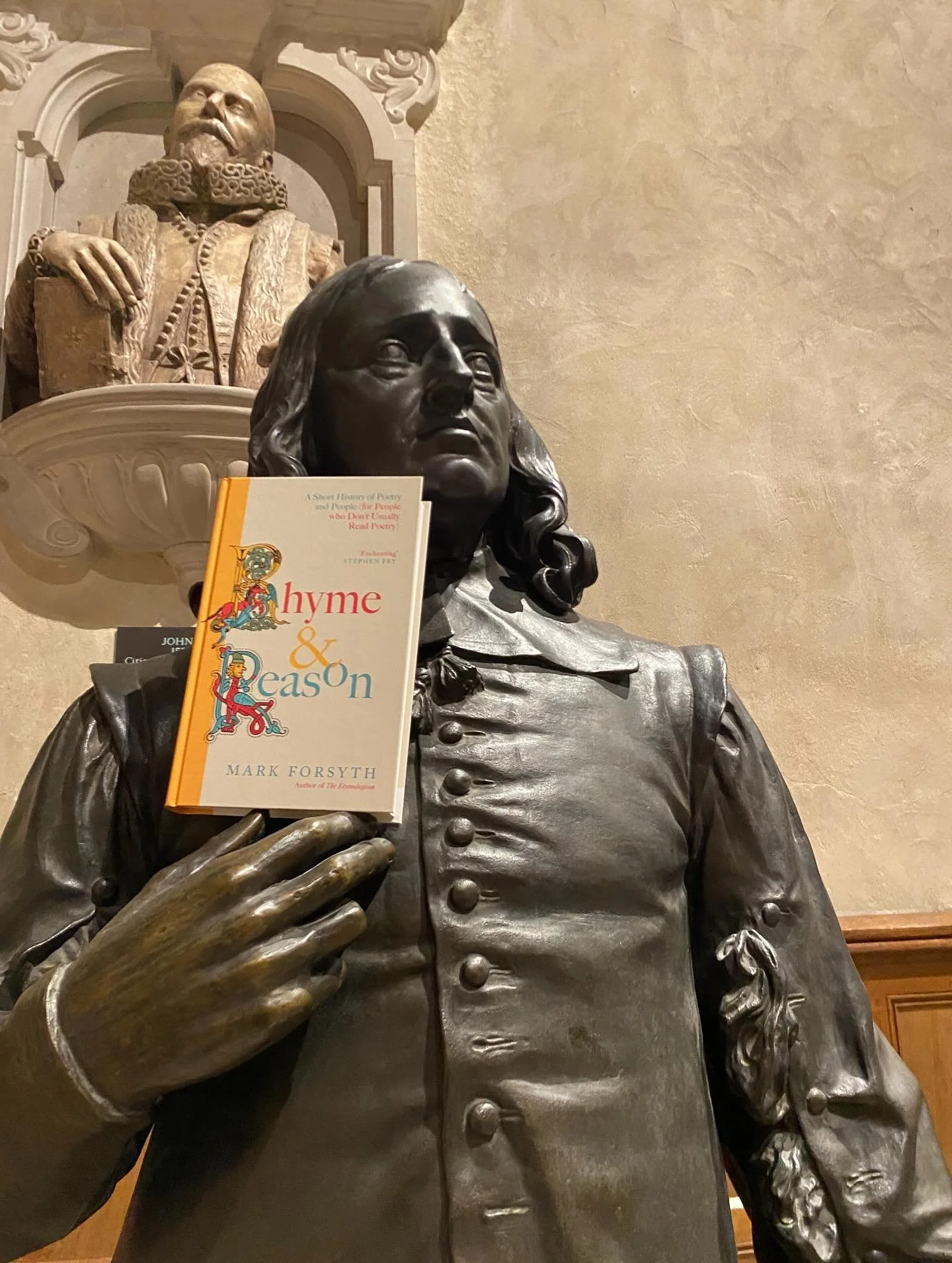 Book launch! At #thelittlecountrychurchinthecity and burial place of John Milton