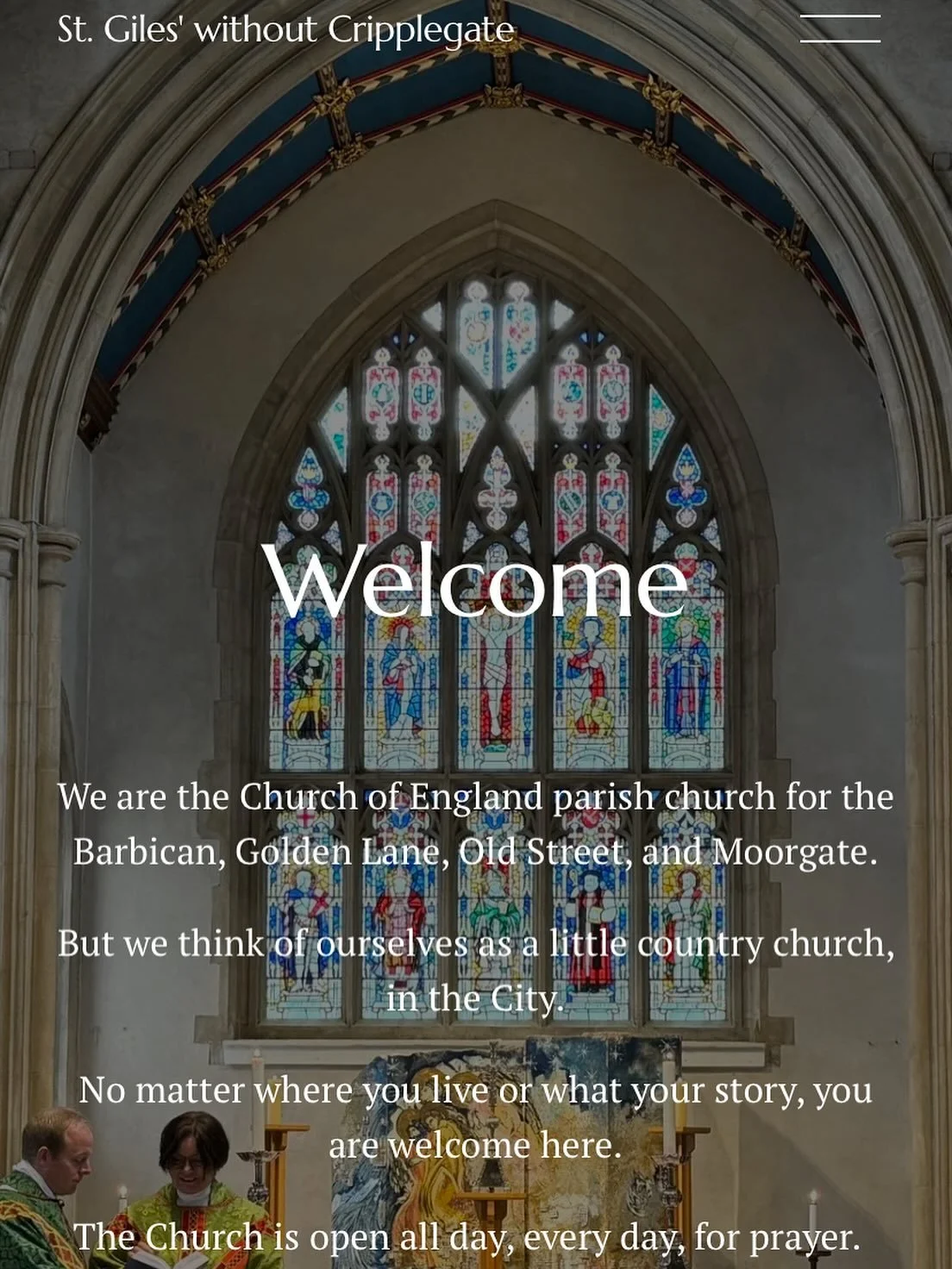 New website! www.stgileschurch.com