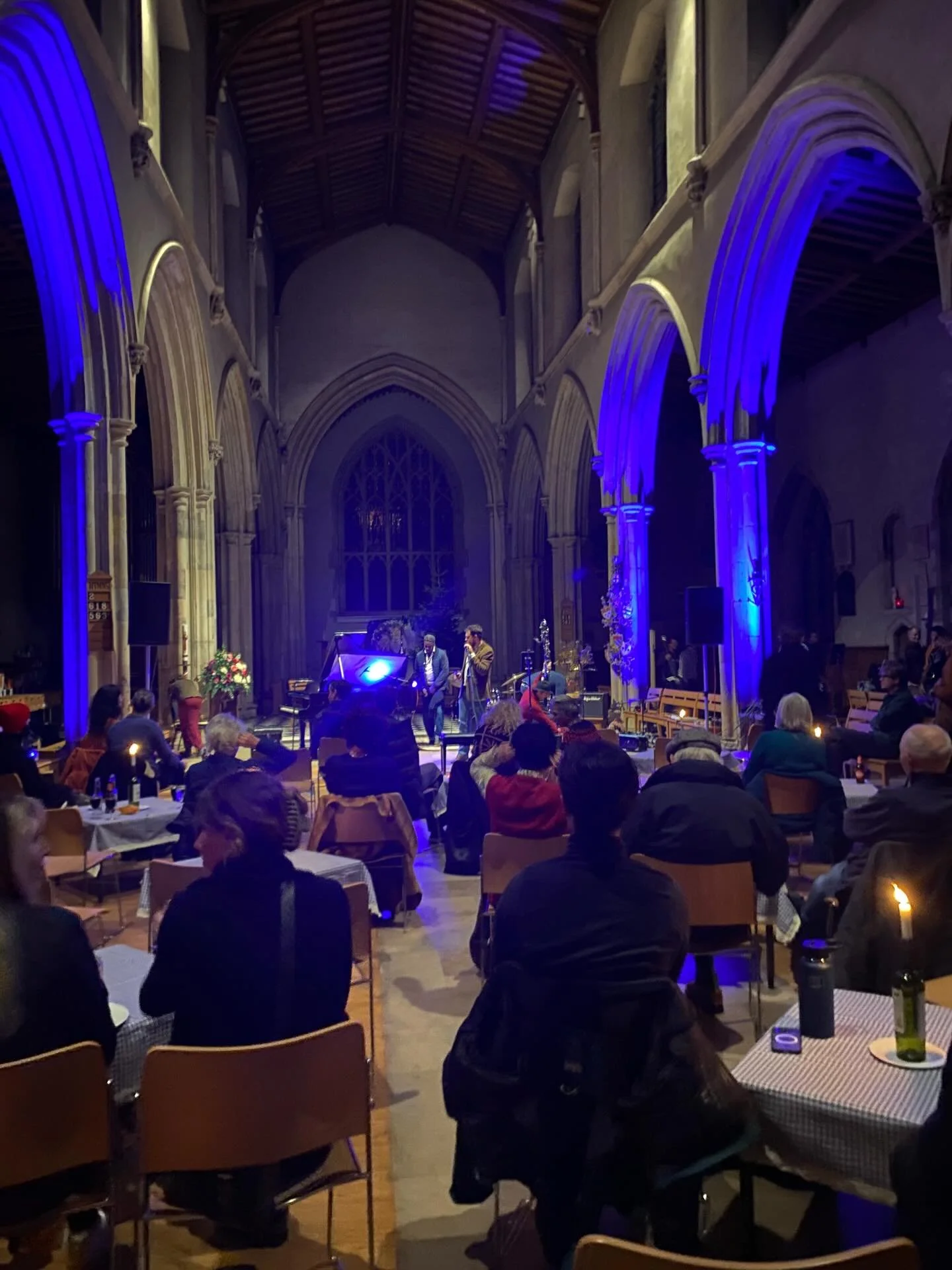Days spent in our normal round of prayers, several beautiful and moving funerals this week, and this evening relishing in free jazz and poetry &lsquo;Barbican Nights&rsquo; - these medieval churches have always held layers of life, the sacred, the sa