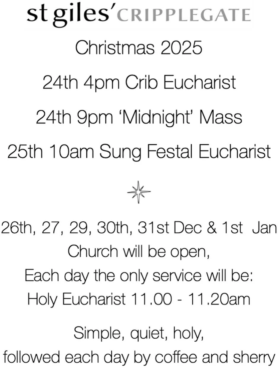 Come and be swept up in #christmas at #thelittlecountrychurchinthecity - the parish church for #barbican #oldstreet #goldenlaneestate &amp; Moorgate. There is always room for you in this inn!