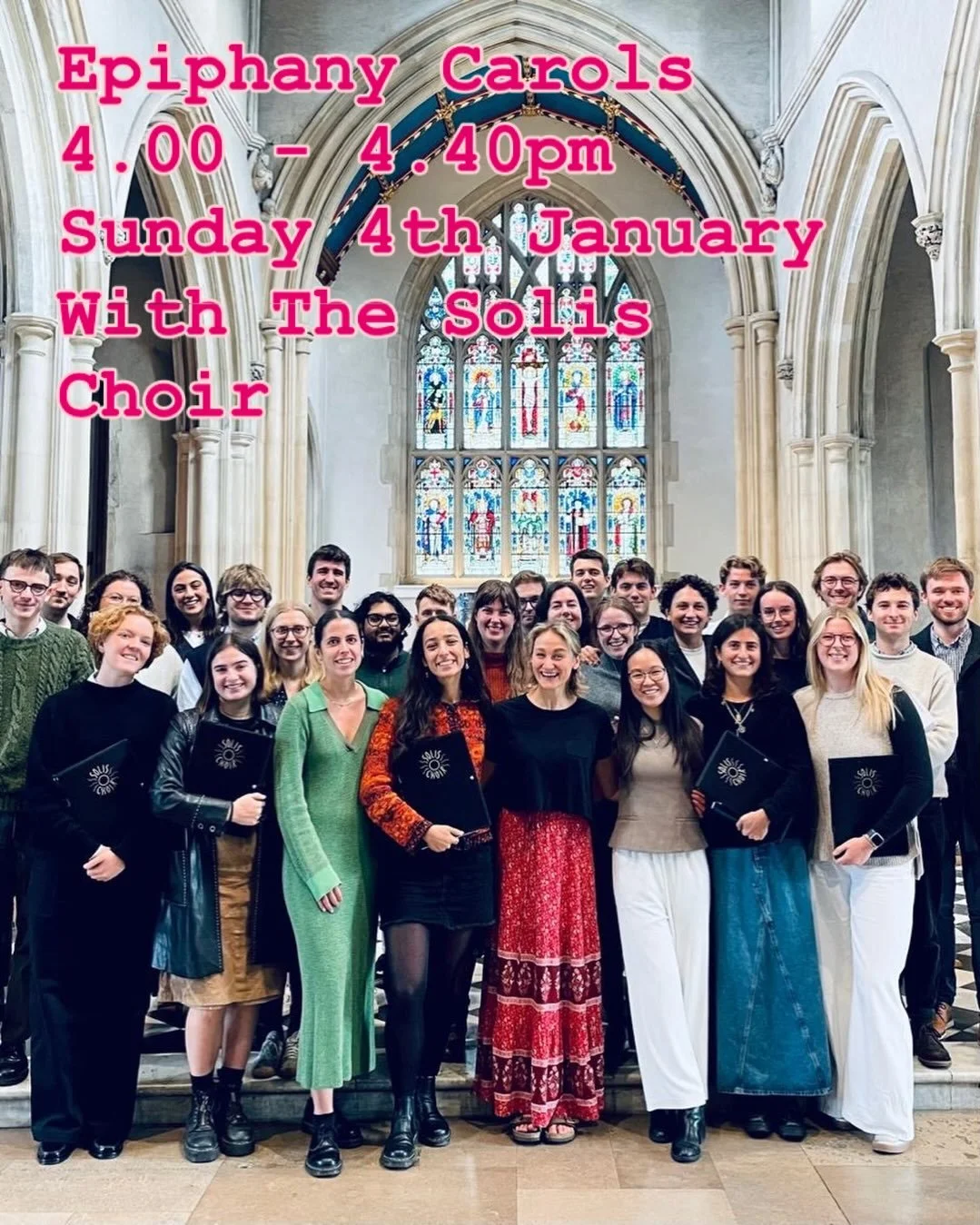 O come let us adore Him! Epiphany Carols with @solis_choir 4pm this Sunday at St Giles&rsquo;&hellip; #epiphany #christmasisnotover