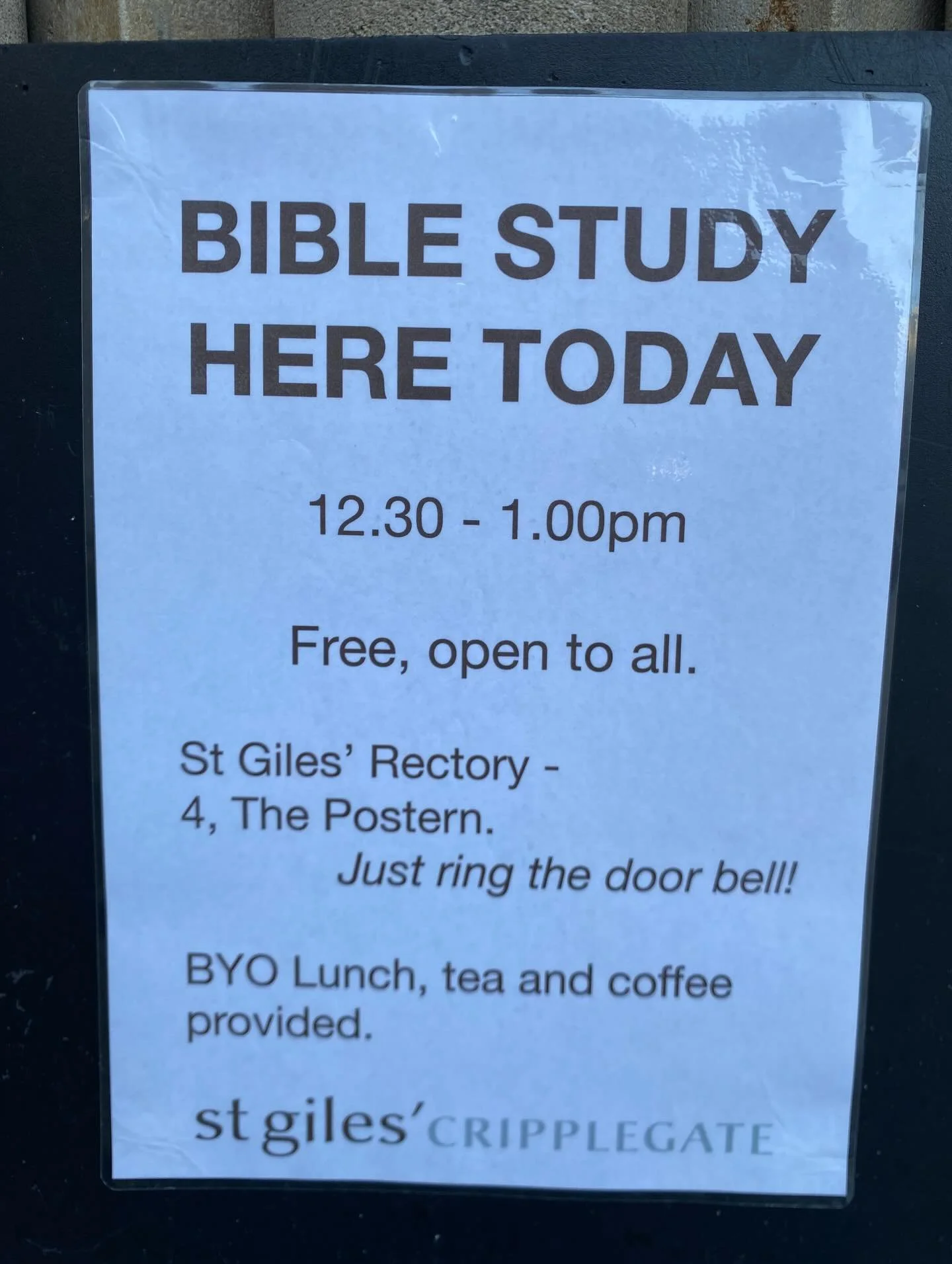 Every #wednesday #biblestudy in #thecity #lunchtime #lunchbreak soul food&hellip; just 30 mins, every Wednesday, looking at the Gospel reading given for Sunday in a relaxed and friendly setting&hellip; @dioceseoflondon @thechurchofengland