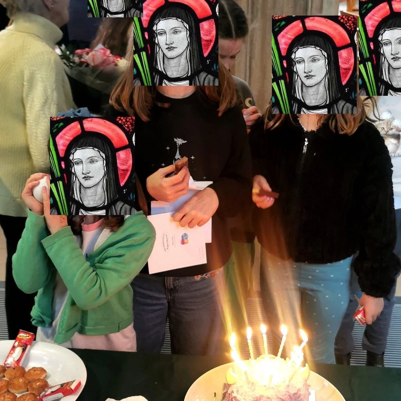 yesterday at #thelittlecountrychurchinthecity we gathered to celebrate the feast of #candlemas ... along with St Anna and the Blessed Virgin Mary, we also celebrated two other wonderful women in our midst - Teodora who is 10 this week, and Dorothy wh