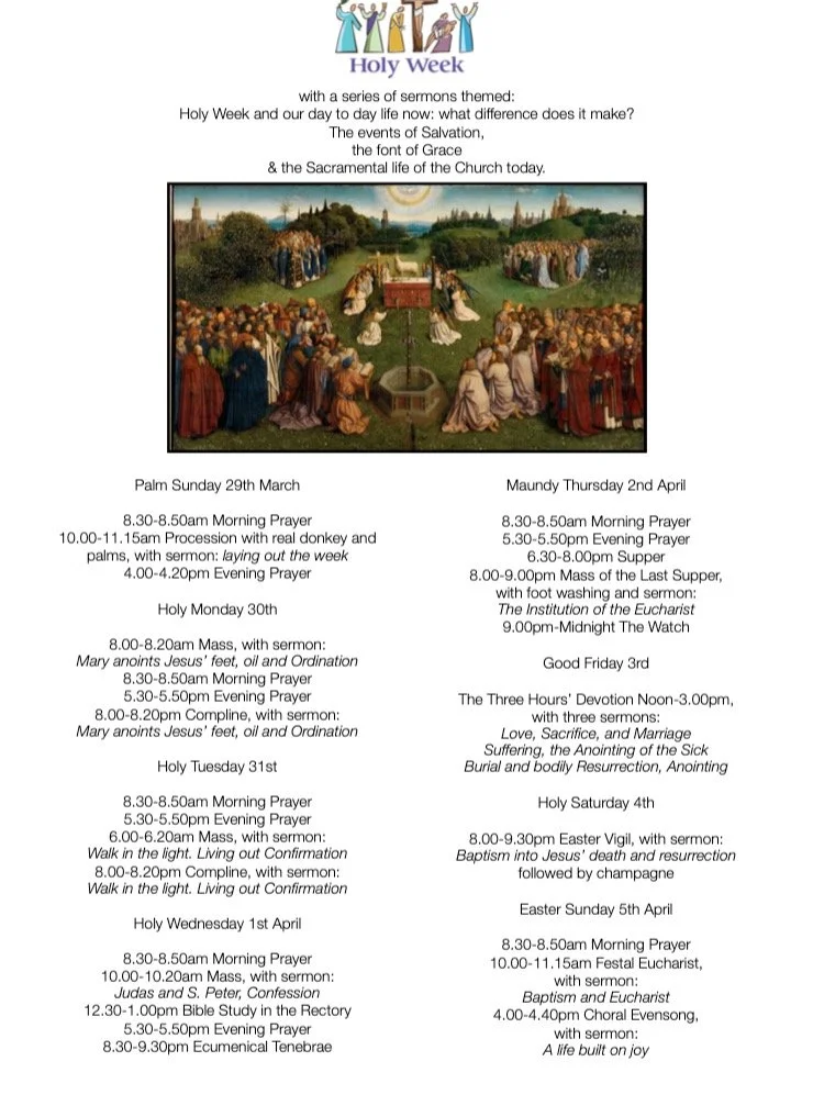 Holy Week is here. don't miss out. Come on the journey. #palmsunday #holyweek www.stgileschurch.com/lent-holy-week-and-easter